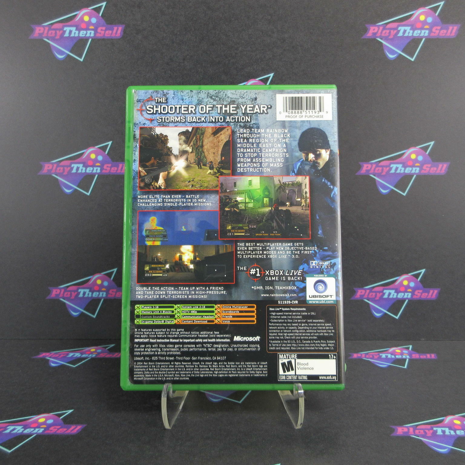 Rainbow Six 3 Black Arrow Xbox - Very Good