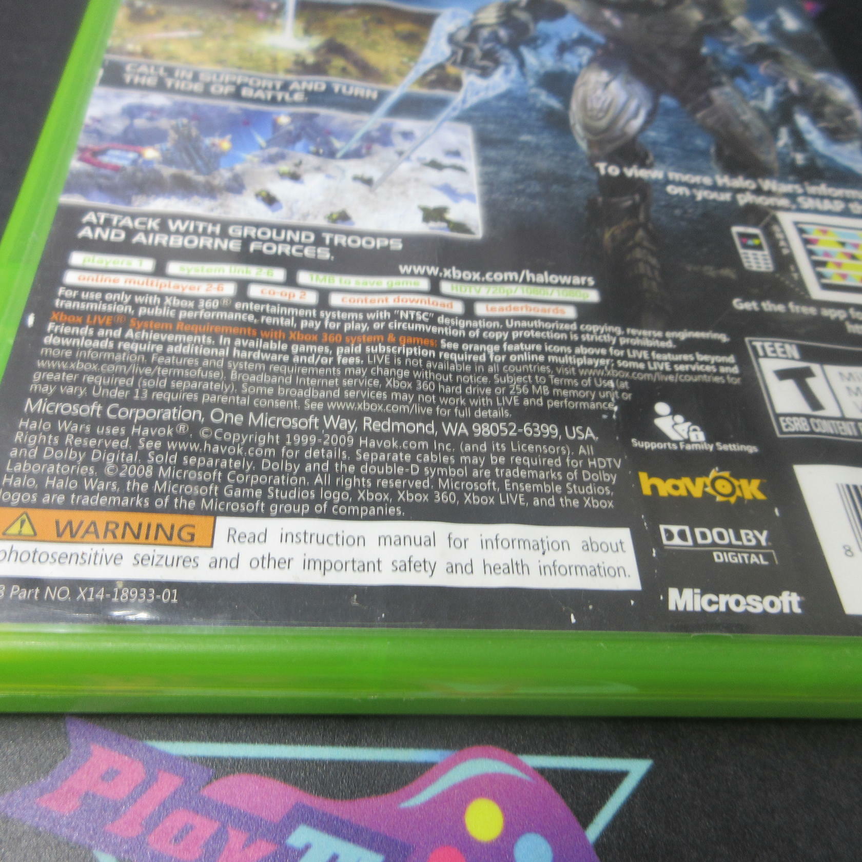 Halo Wars Xbox 360 AD/NM - Very Good