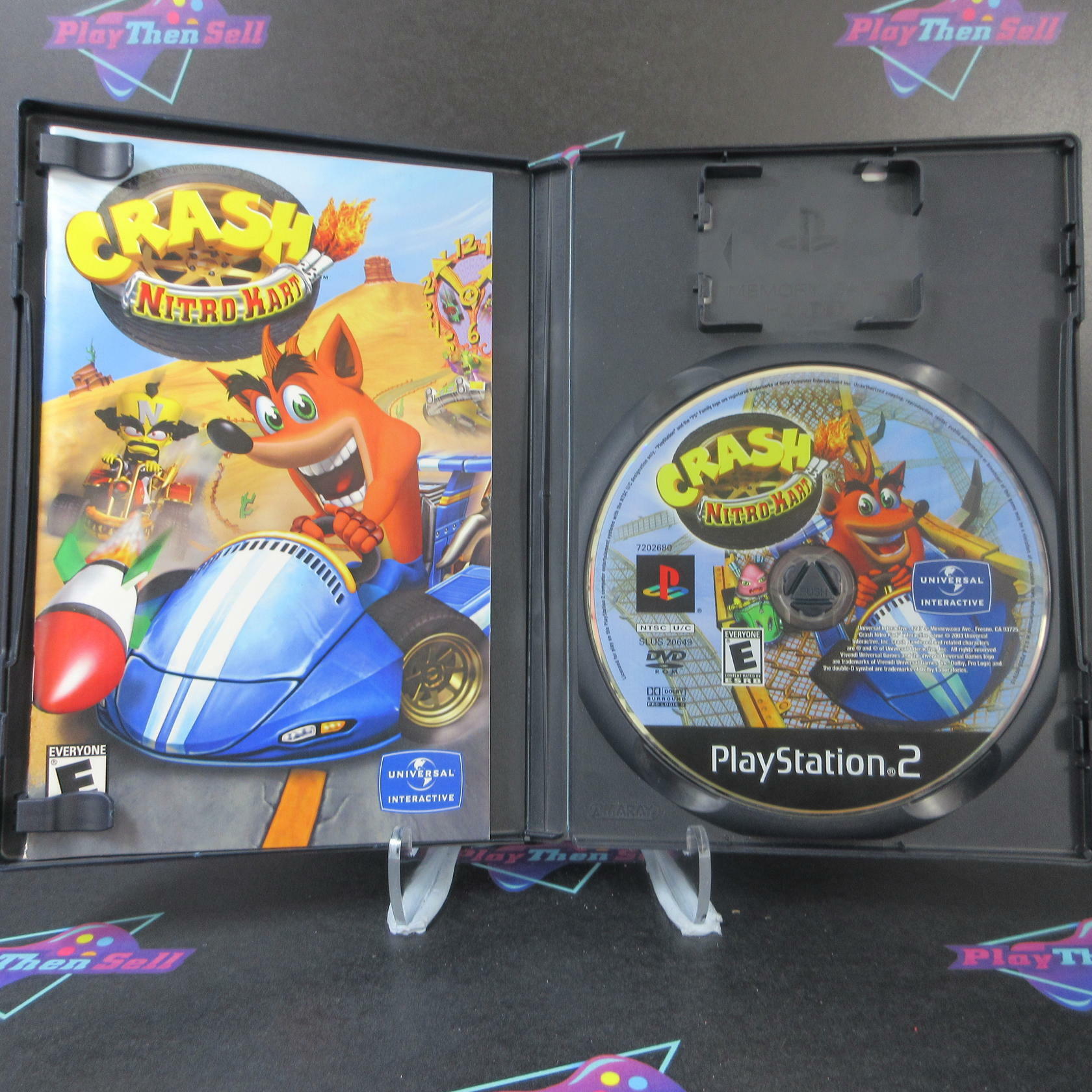 Crash Nitro Kart + Reg Card PS2 PlayStation 2 AD Complete CIB - Very Good