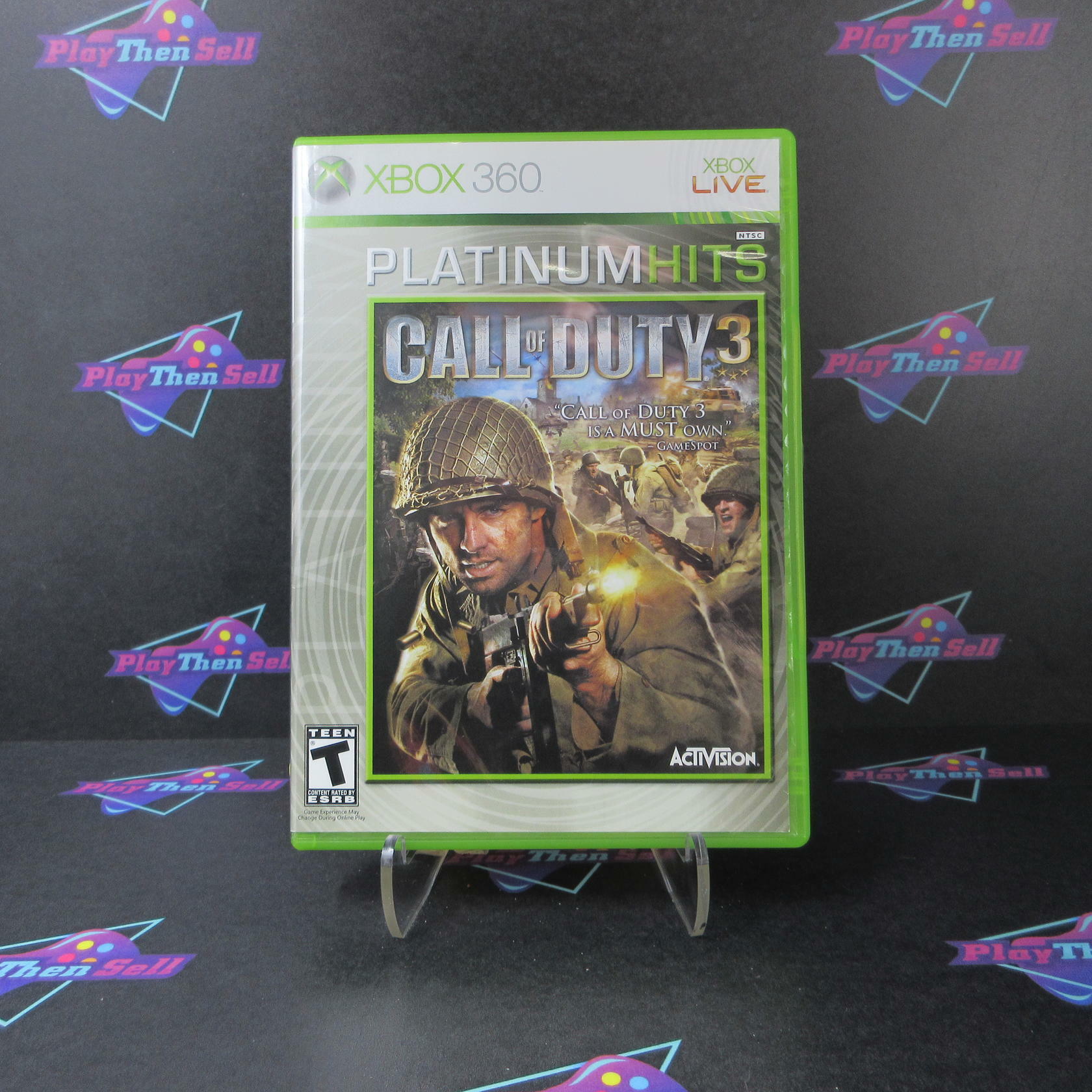 Call of Duty 3 Platinum Hits Xbox 360 + Bonus DVD - Like New