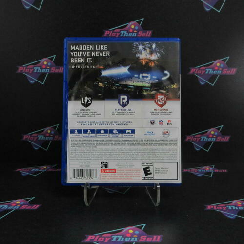 Madden NFL 18 PS4 PlayStation 4 AD/DD - Very Good