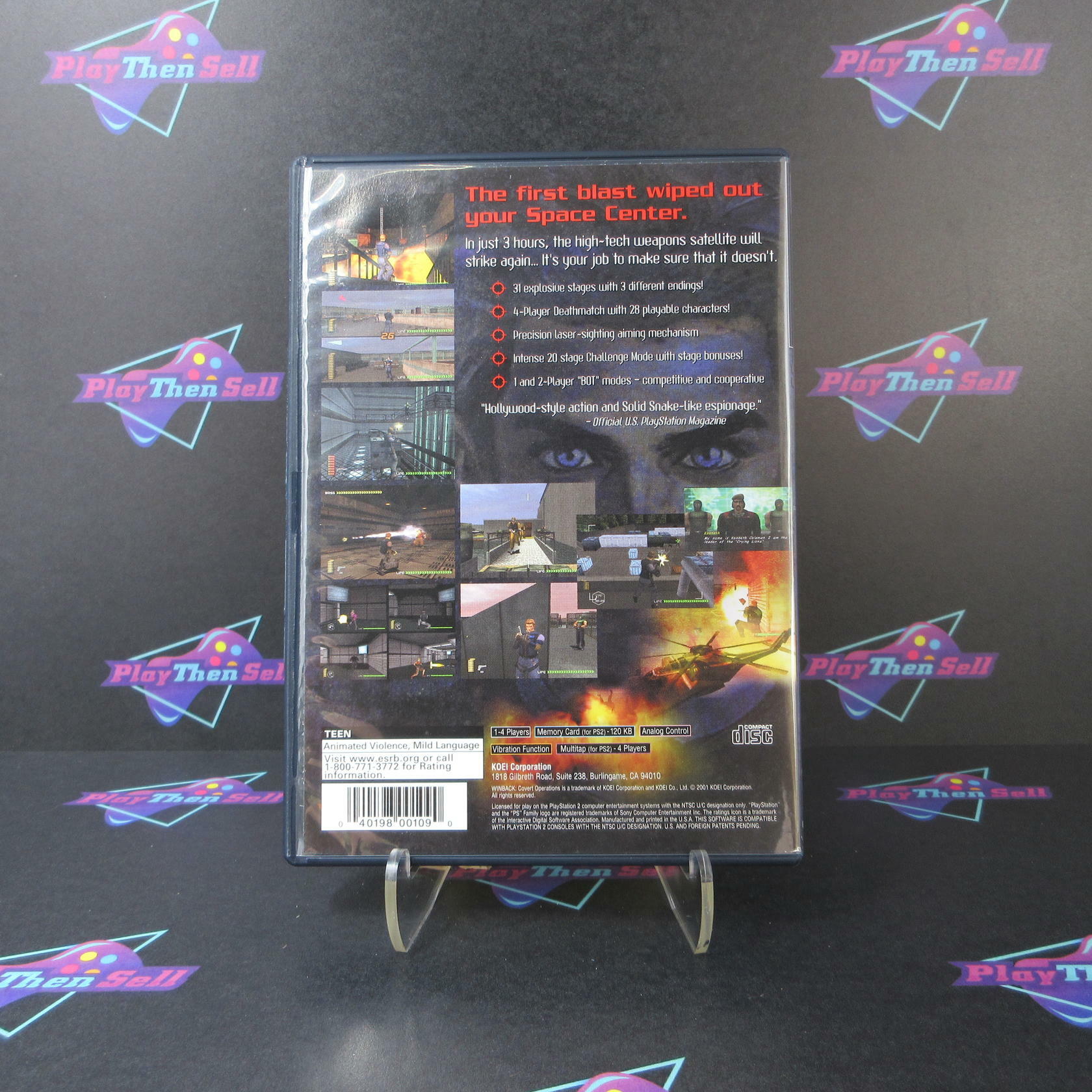 WinBack Covert Operations PS2 PlayStation 2 + Reg Card - Like New