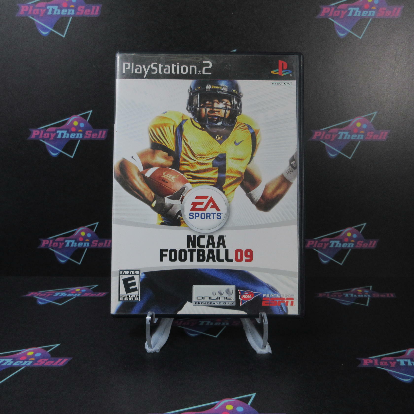 NCAA Football 09  PS2 PlayStation 2 AD Complete CIB - Very Good