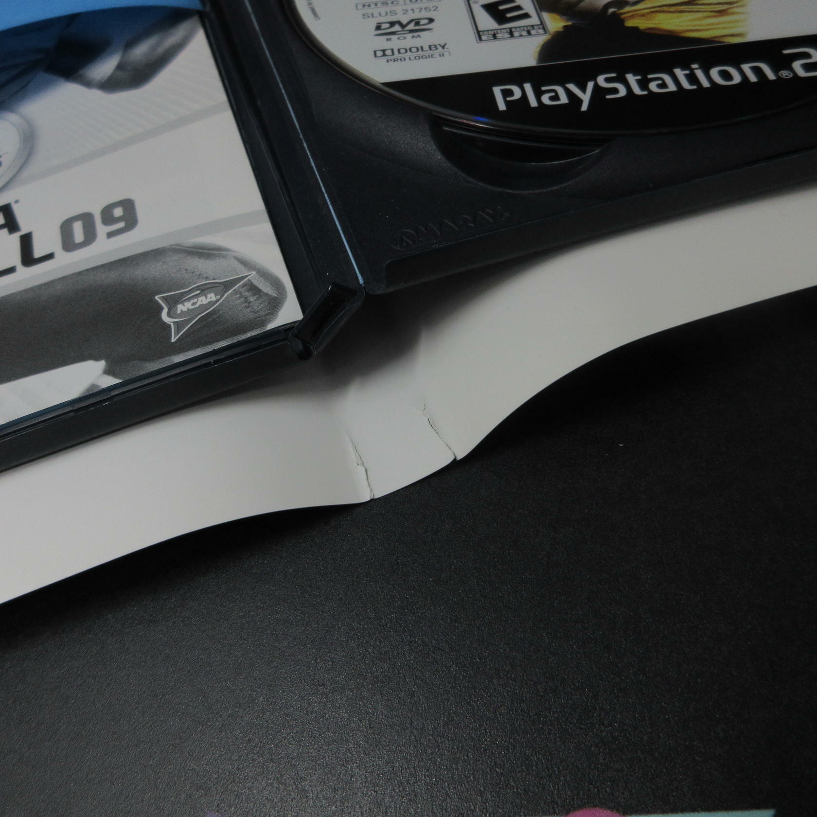 NCAA Football 09  PS2 PlayStation 2 AD Complete CIB - Very Good