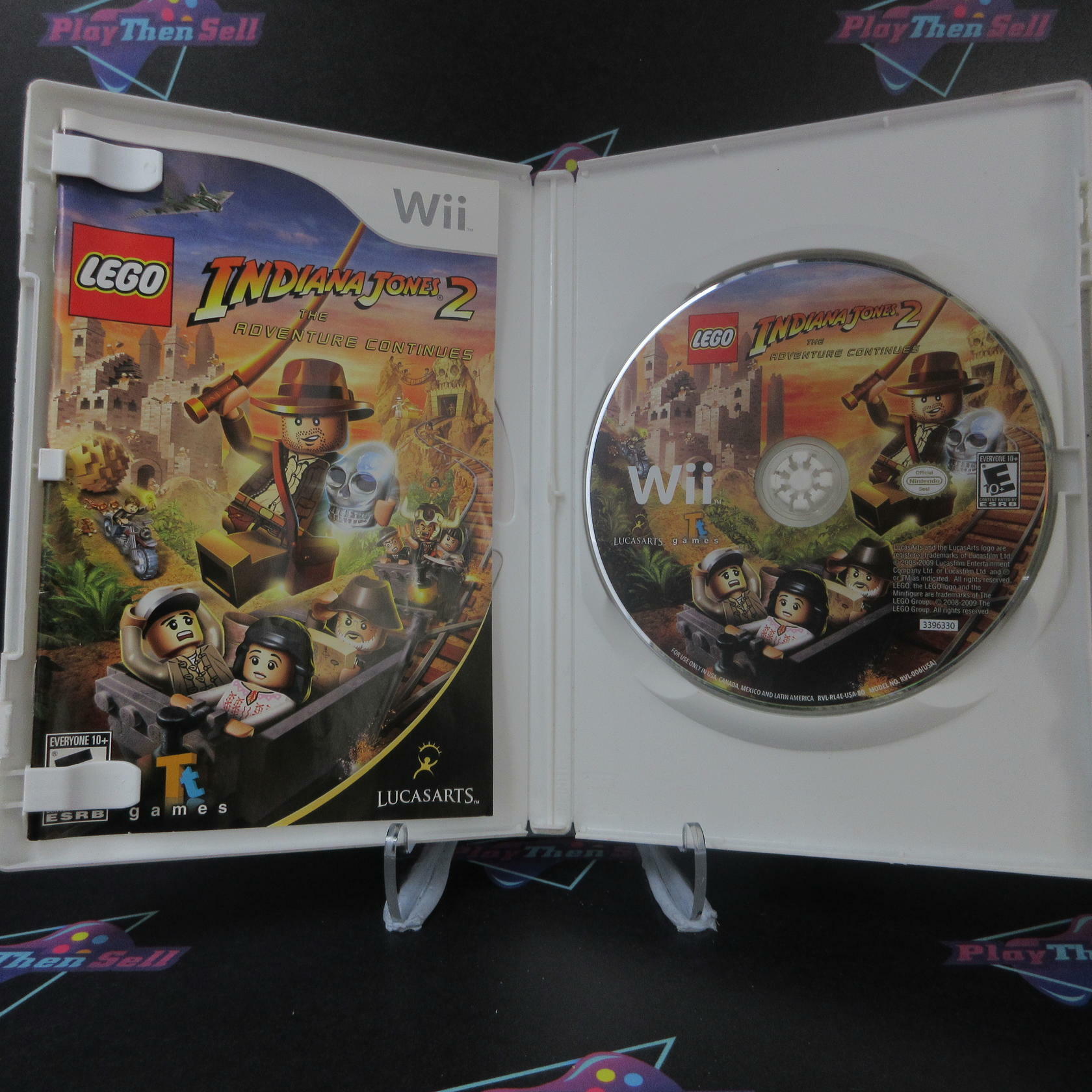 Lego Indiana Jones 2 The Adventure Continues Nintendo Wii AD Complete CIB - Very Good