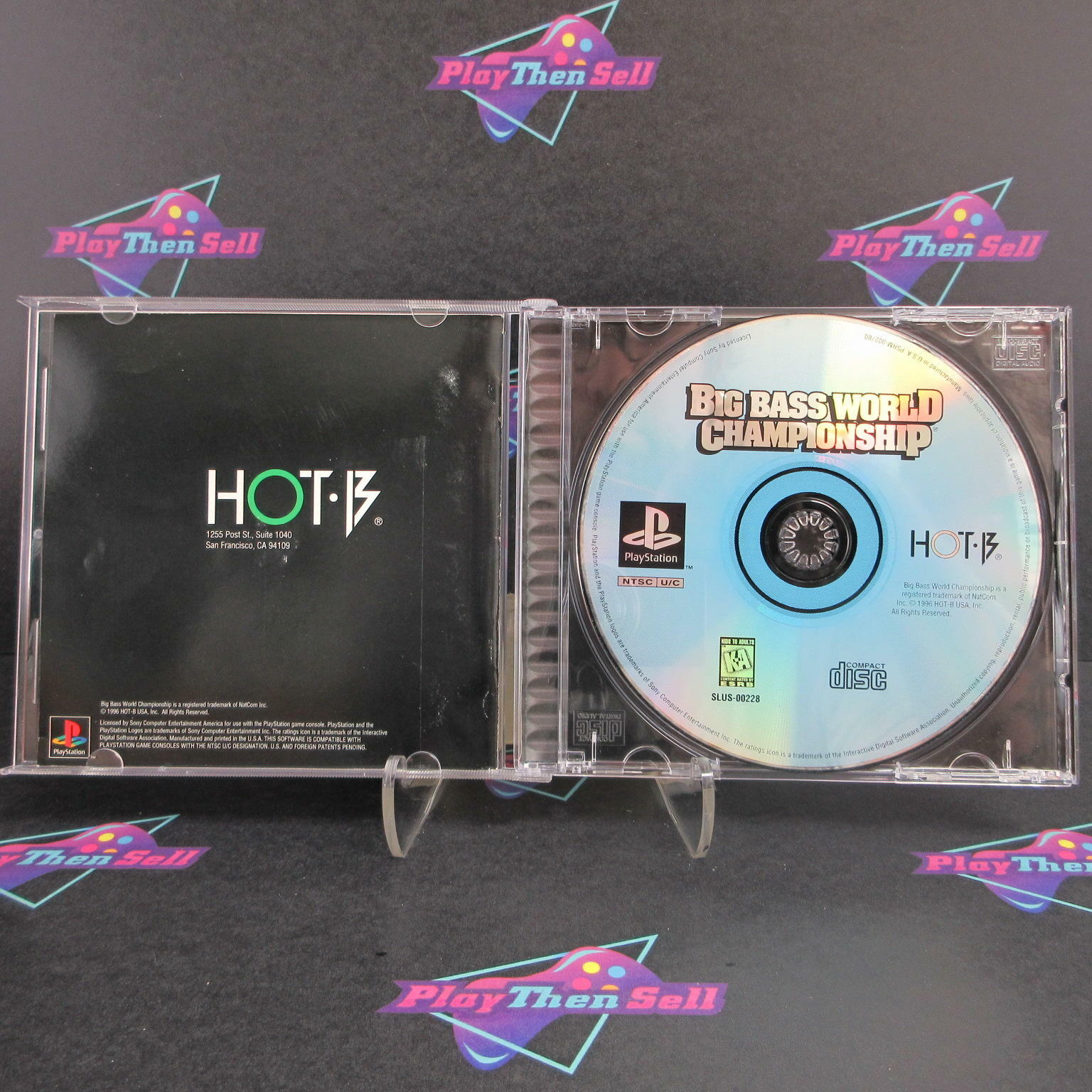 Big Bass World Championship PS1 PlayStation 1 + Reg Card - Like New