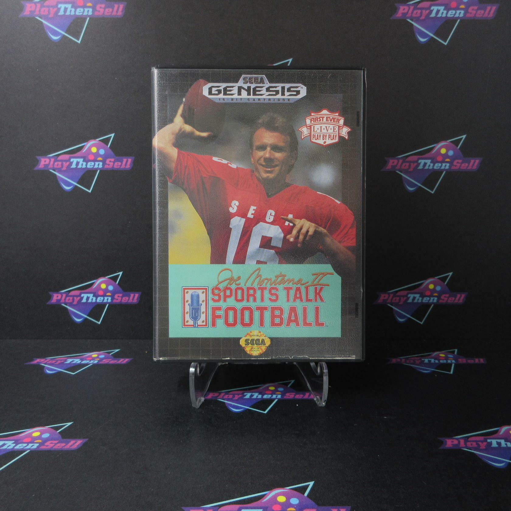 Joe Montana II Sports Talk Football Sega Genesis Boxed AD/CS/NM - Very Good