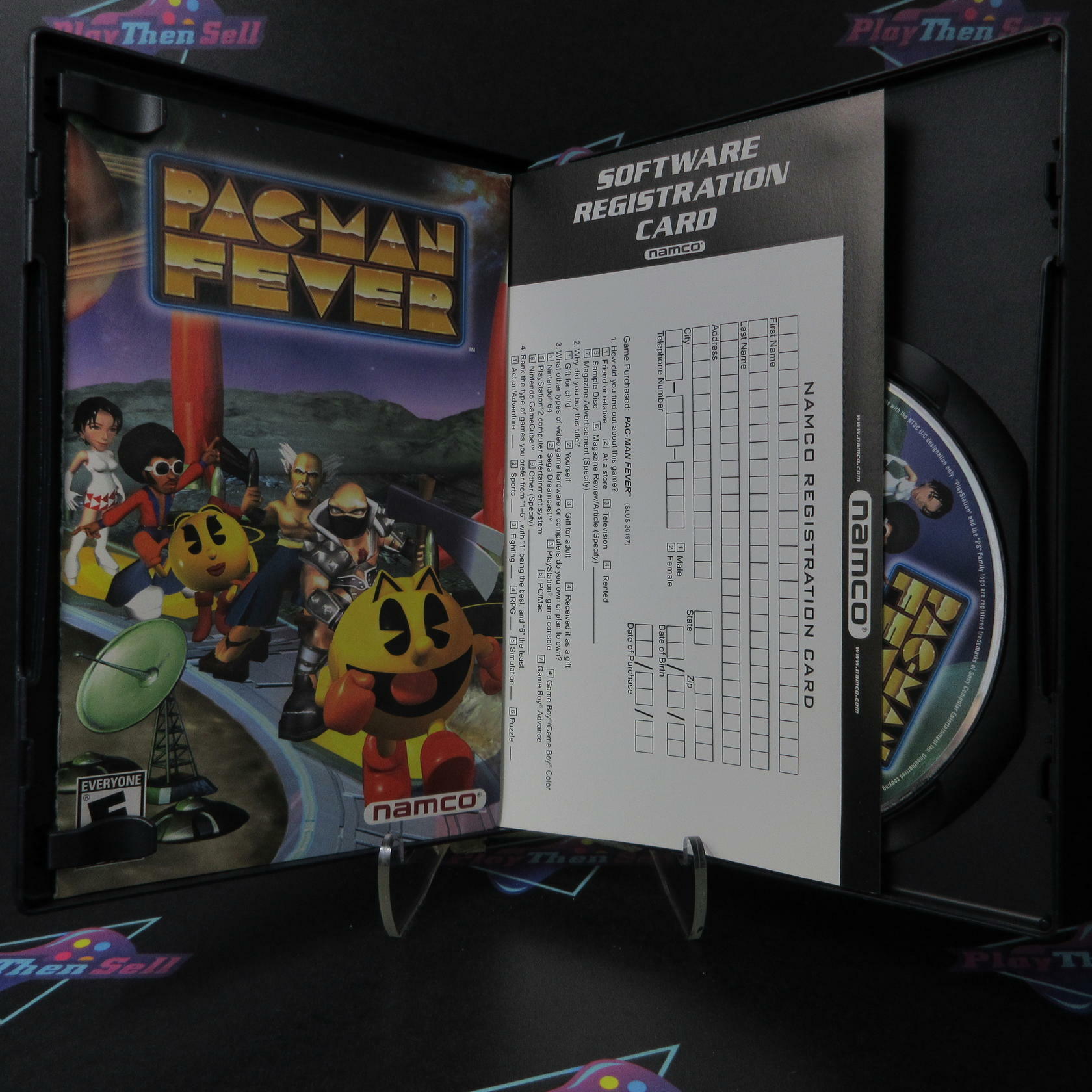 Pac Man Fever + Reg Card PS2 PlayStation 2 AD Complete CIB - Very Good