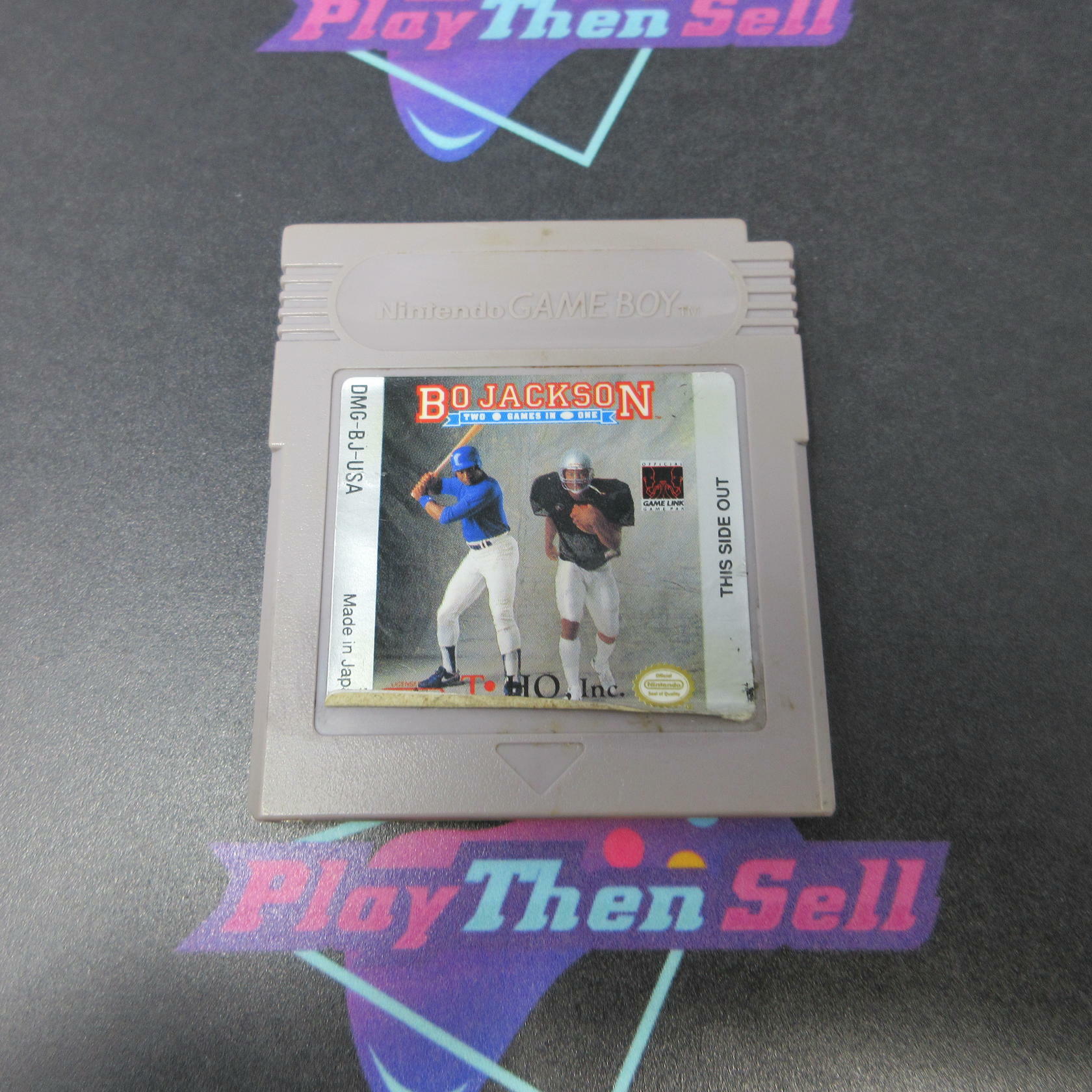 Bo Jackson Baseball and Football 2 Games in 1 Gameboy Cart Only AD - Very Good