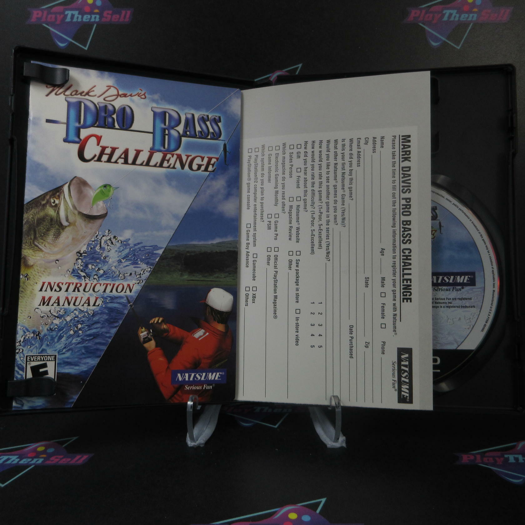 Mark Davis Pro Bass Challenge + Reg Card PS2 PlayStation 2 DD Complete CIB - Very Good