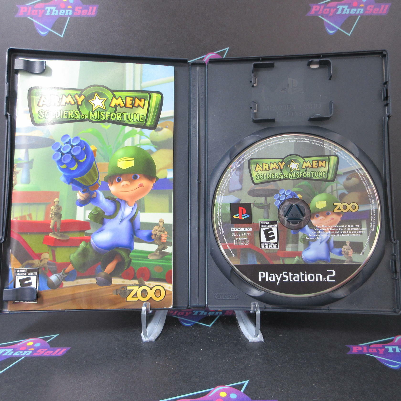 Army Men Soldiers of Misfortune PS2 PlayStation 2 AD Complete CIB - Very Good