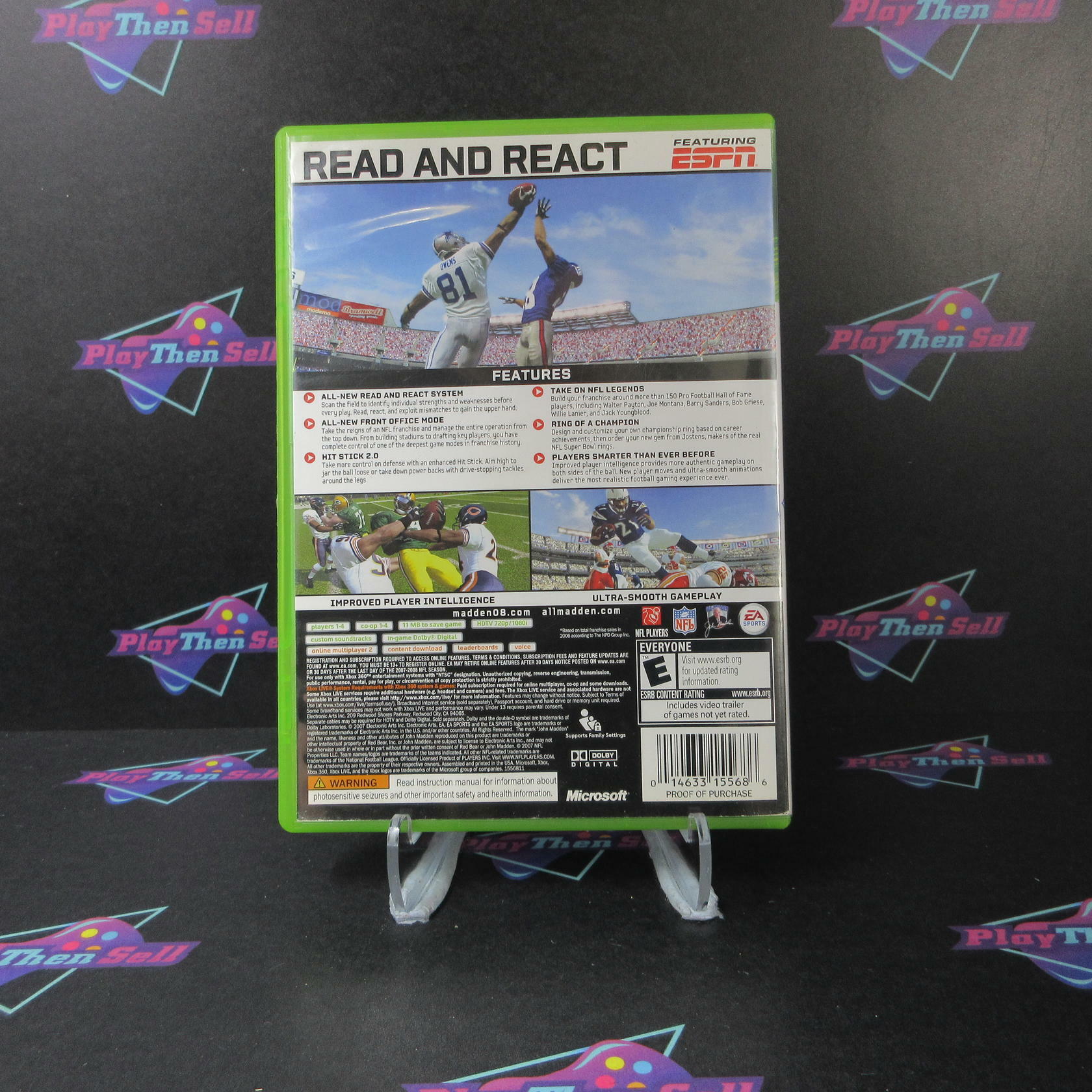 Madden NFL 08 Xbox 360 AD/NM - Very Good