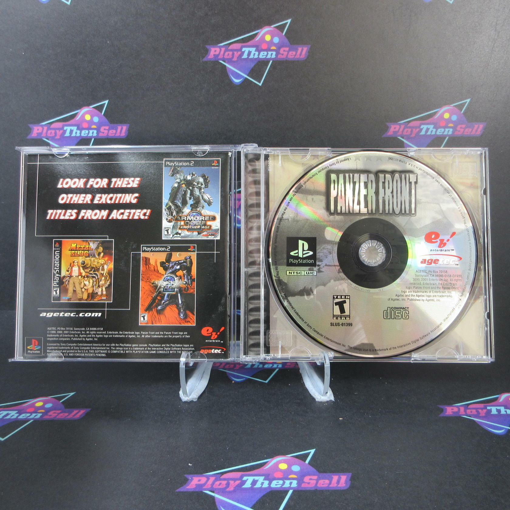 Panzer Front PS1 PlayStation 1 + Reg Card - Like New