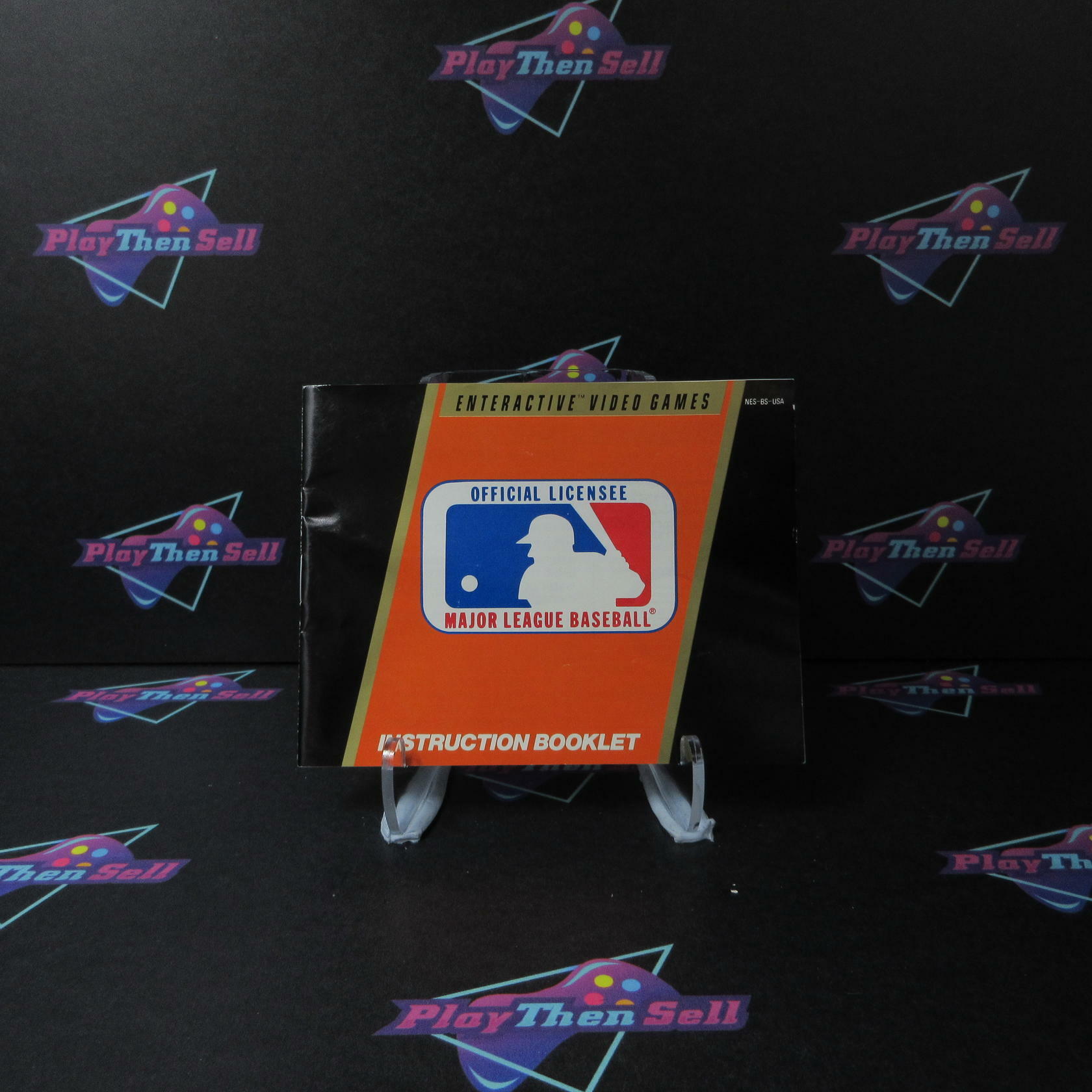 Major League Baseball Nintendo NES Cartridge And Manual Authentic / Tested - Very Good