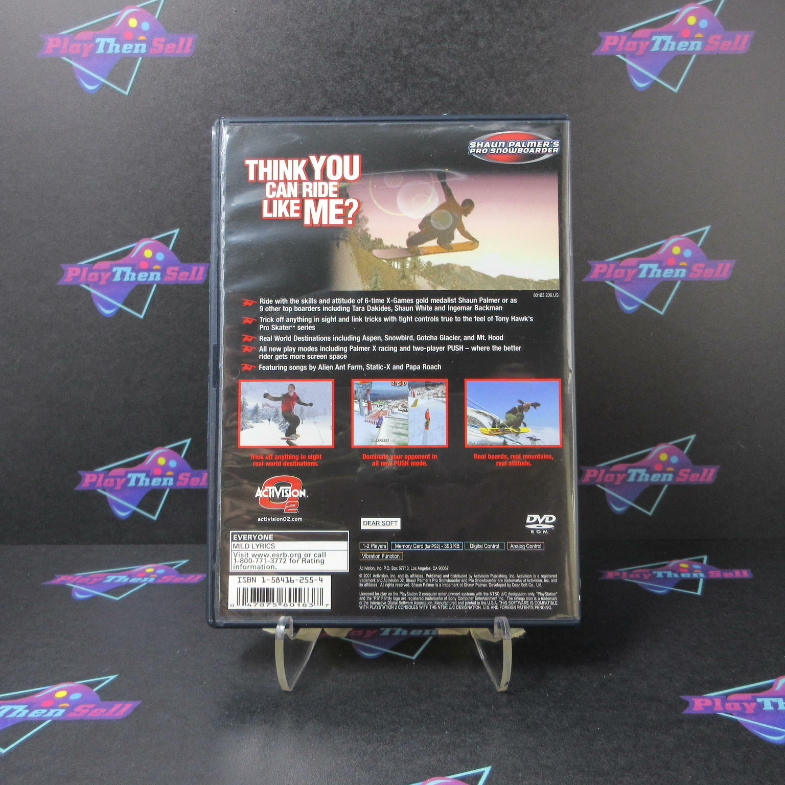 Shaun Palmer's Pro Snowboarder PS2 PlayStation 2 + Reg Card - Like New
