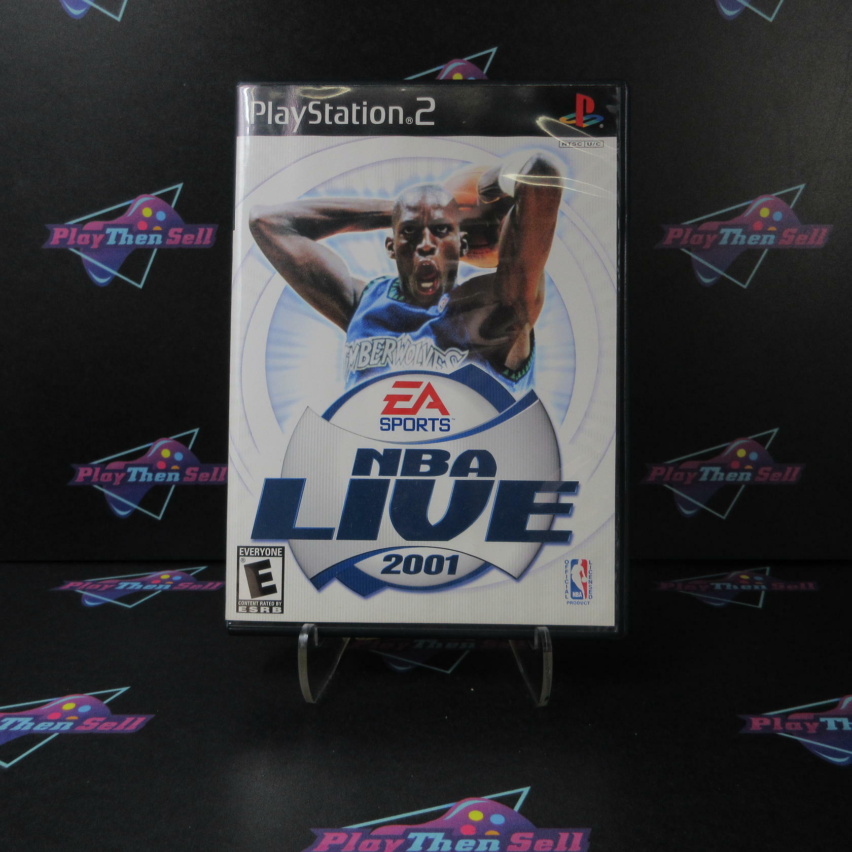 NBA Live 2001 + Reg Card PS2 PlayStation 2 AD Complete CIB - Very Good