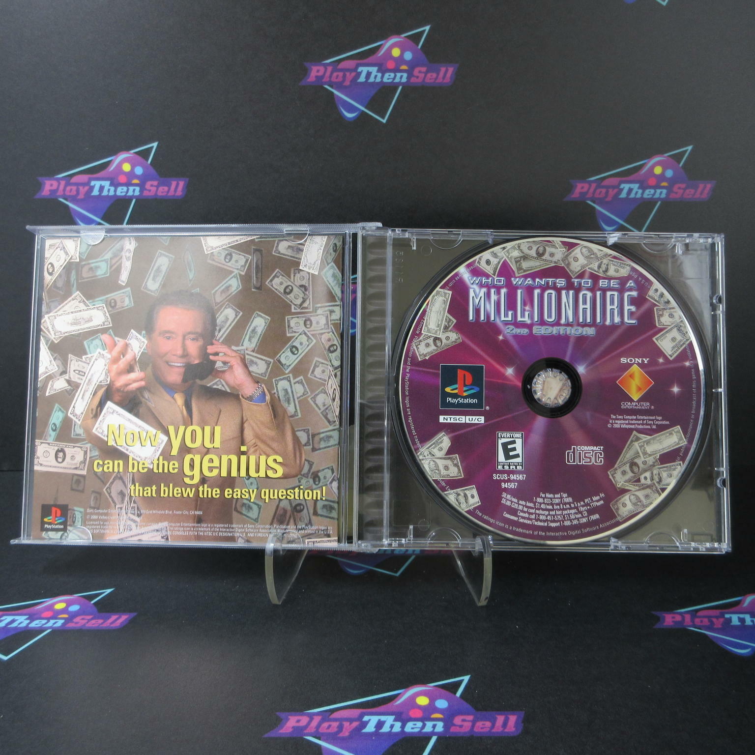 Who Wants To Be A Millionaire 2nd Ed PS1 + Reg Card - Like New
