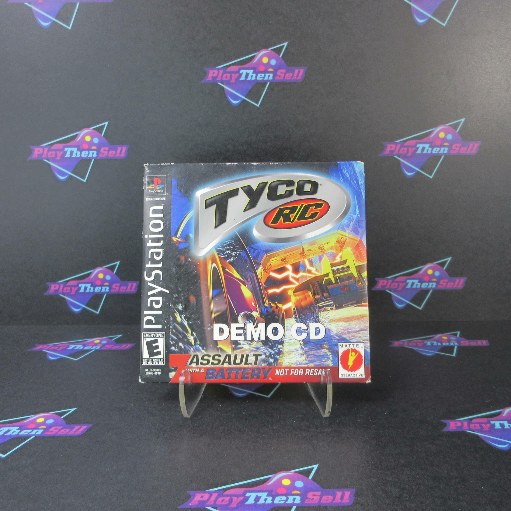 TYCO R/C Demo CD Assault with a Battery NFS PS1 PlayStation 1 - Like New