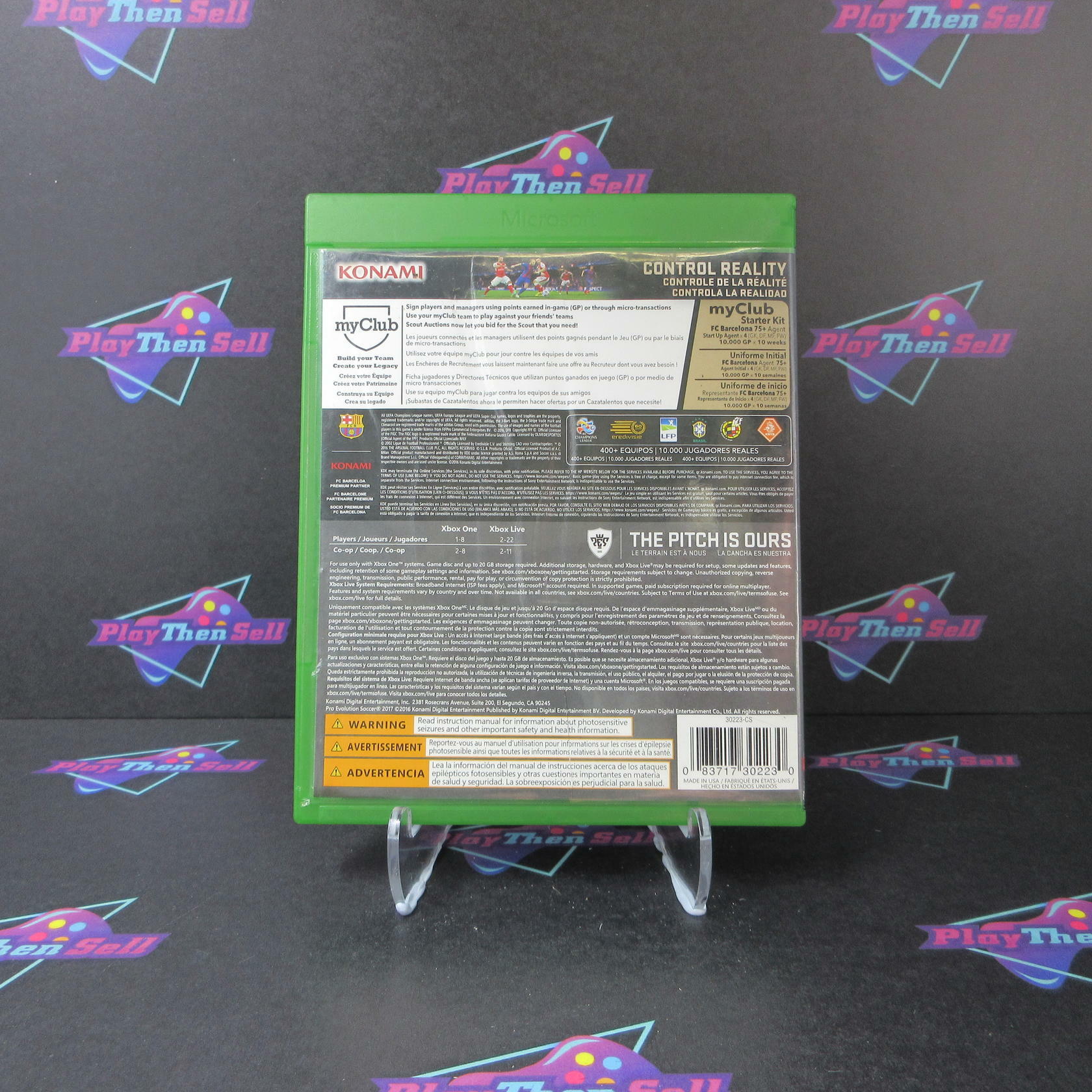Pro Evolution Soccer 2017 Xbox One AD Complete CIB - Very Good