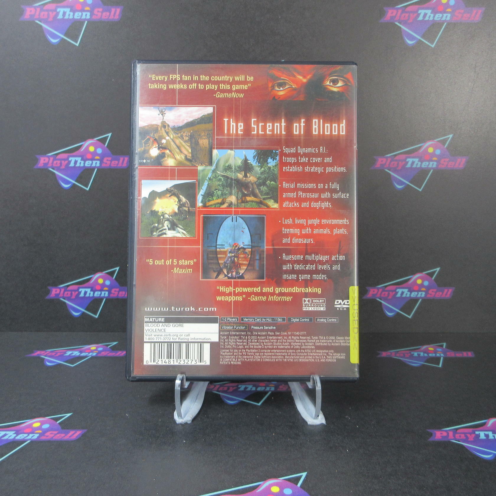 Turok Evolution PS2 PlayStation 2 AD/NM - Very Good