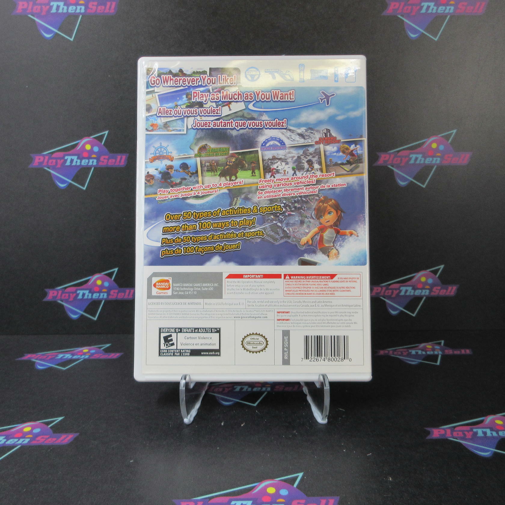 Go Vacation Nintendo Wii - Like New