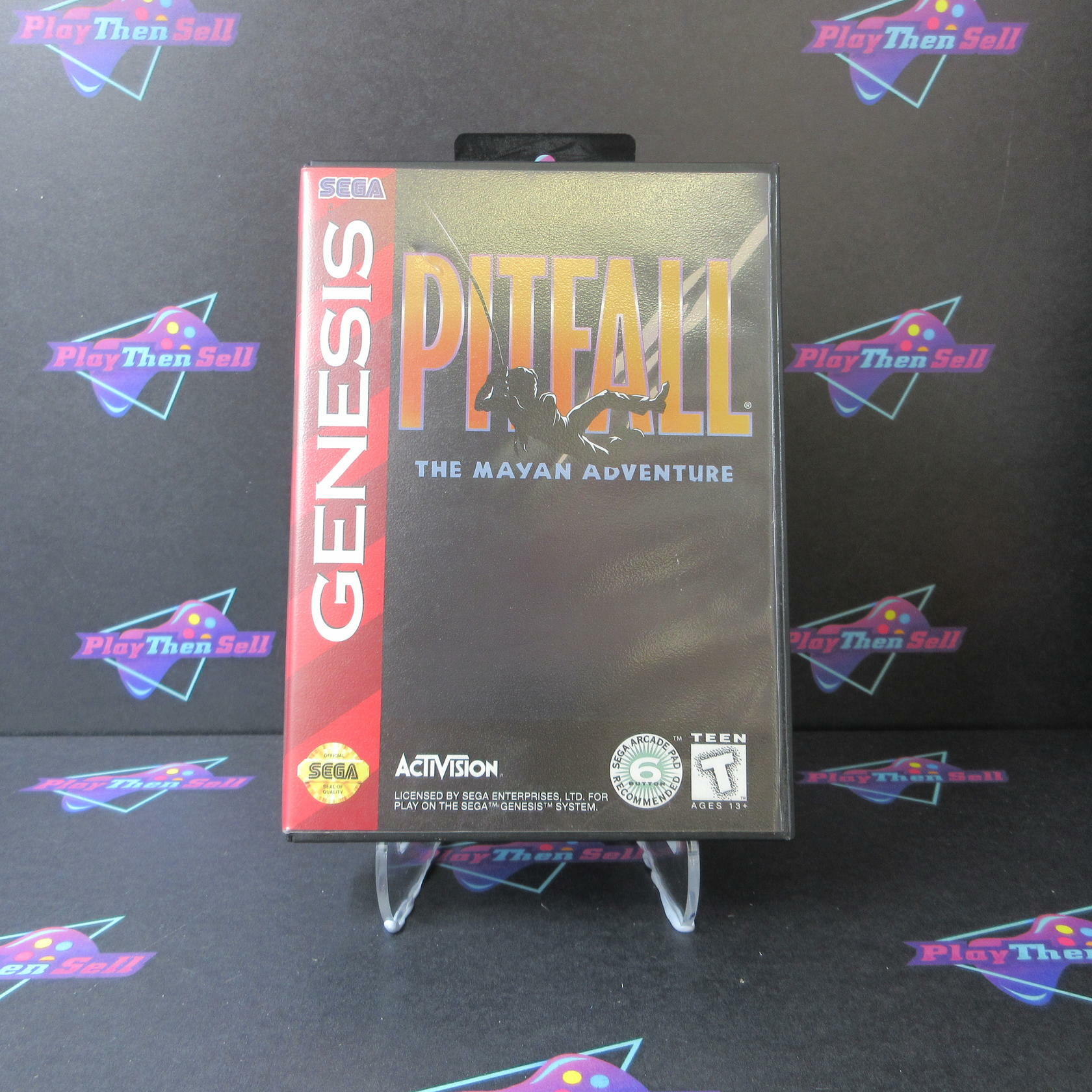 Pitfall  The Mayan Adventure Sega Genesis + Reg Card Complete CIB - Very Good