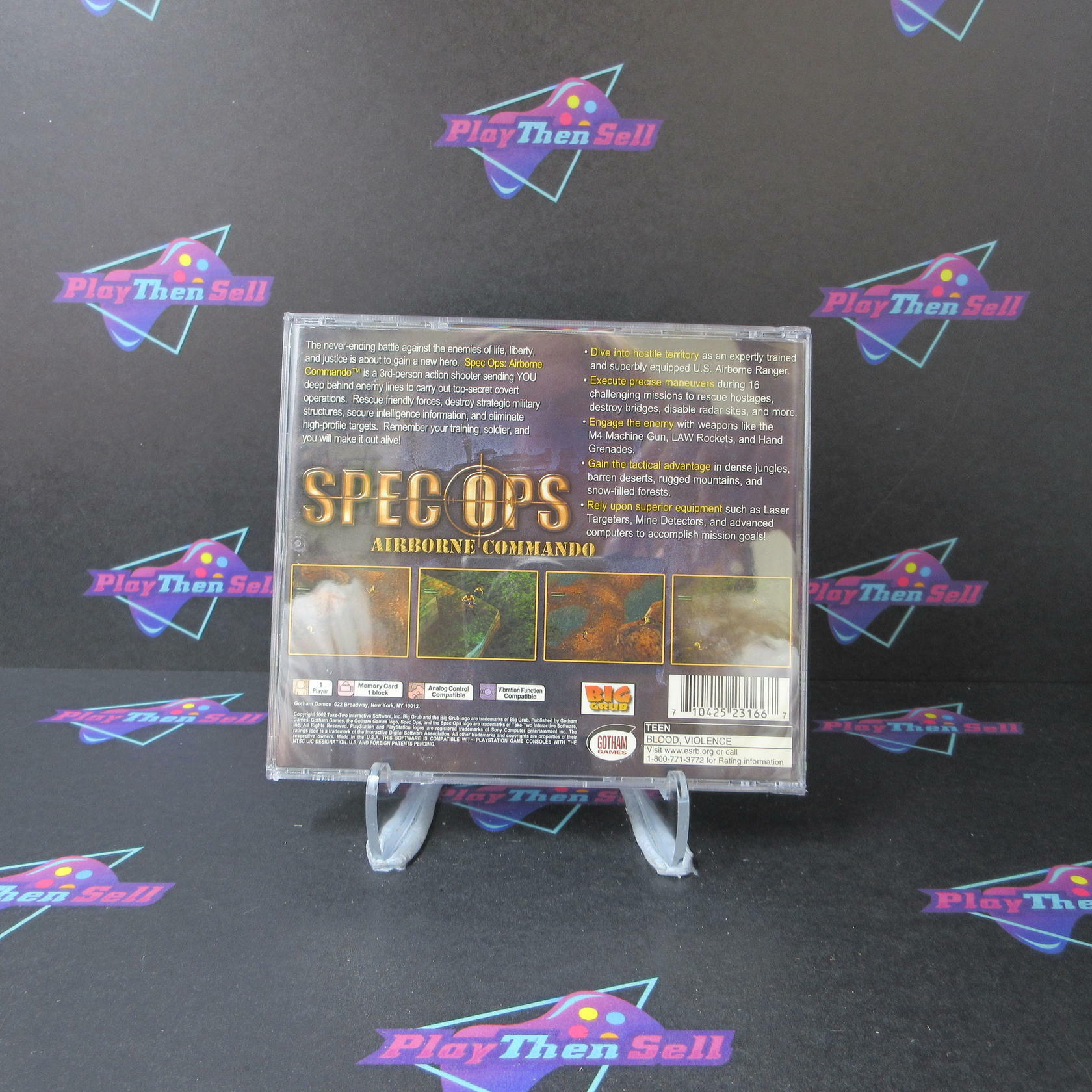 Spec Ops Airborne Commando PS1 PlayStation 1 - Very Good