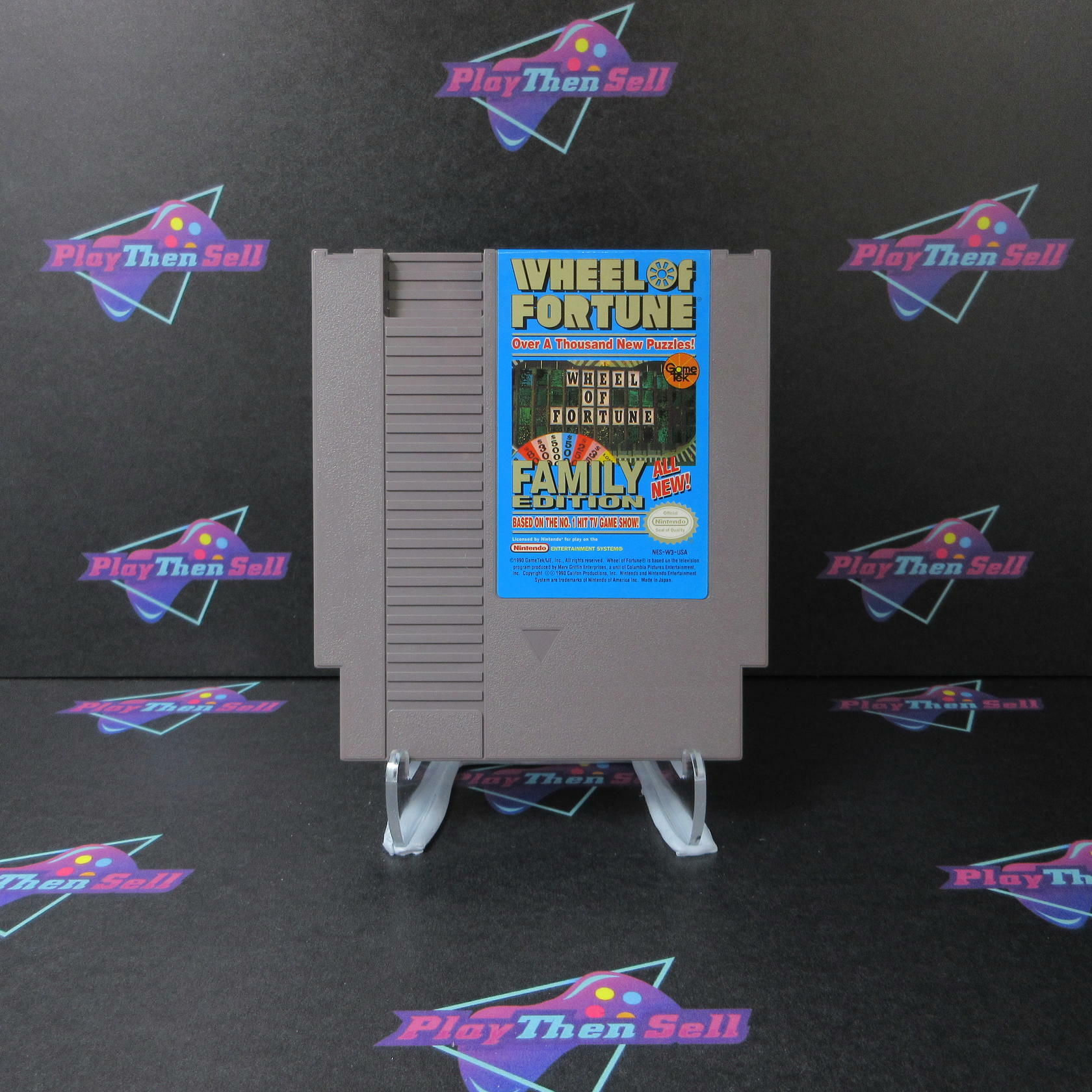Wheel of Fortune Family Edition Nintendo NES Cartridge Only Authentic / Tested - Very Good