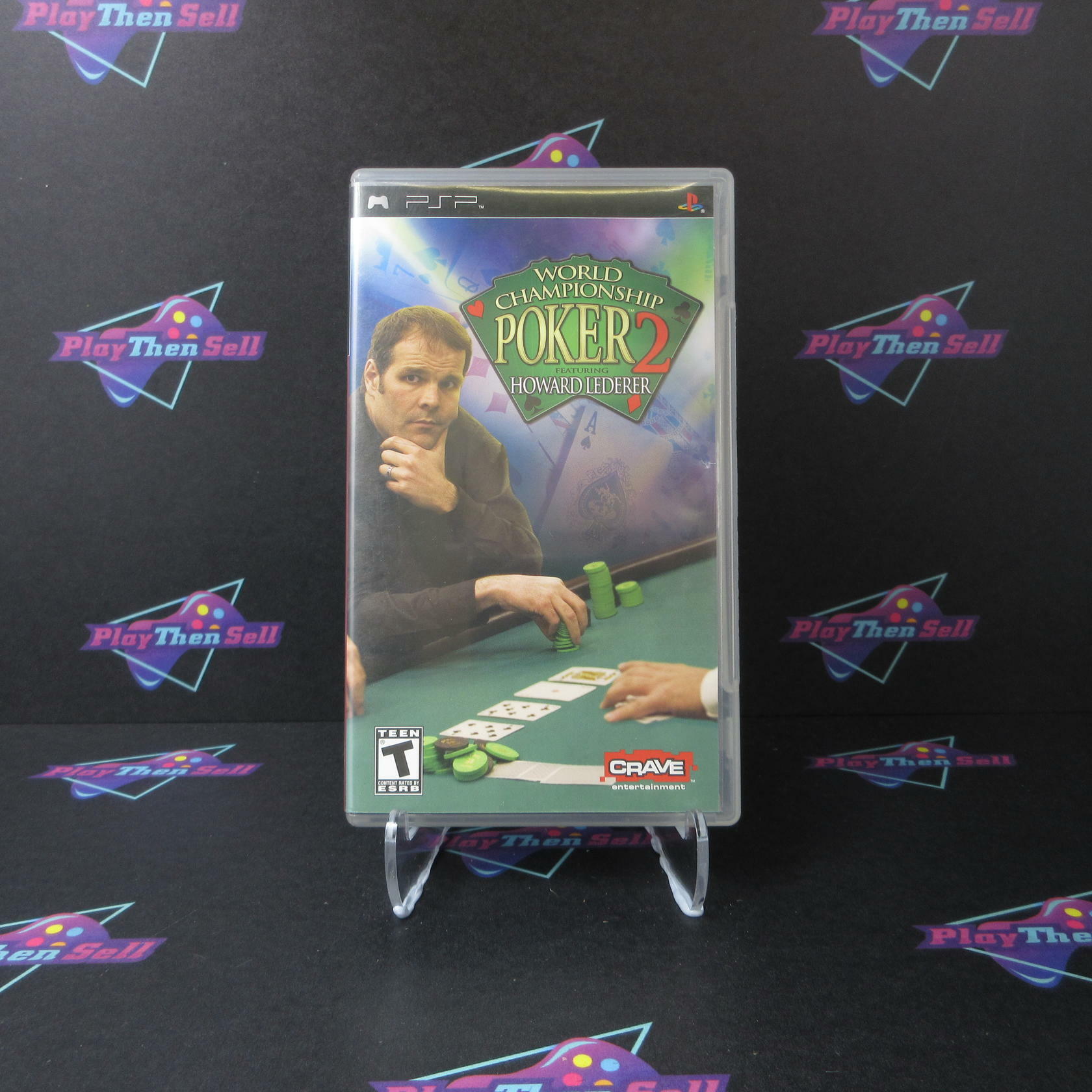 World Championship Poker 2 with Howard Lederer Clear UMD Sony PSP AD CIB - Very Good