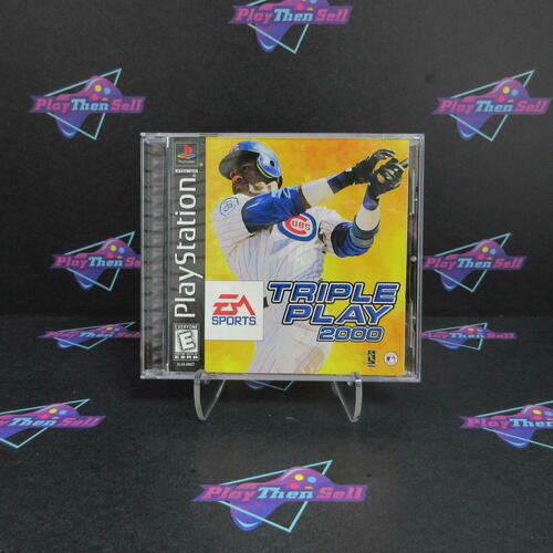 Triple Play 2000 + Reg Card PS1 PlayStation 1 DD Complete CIB - Very Good