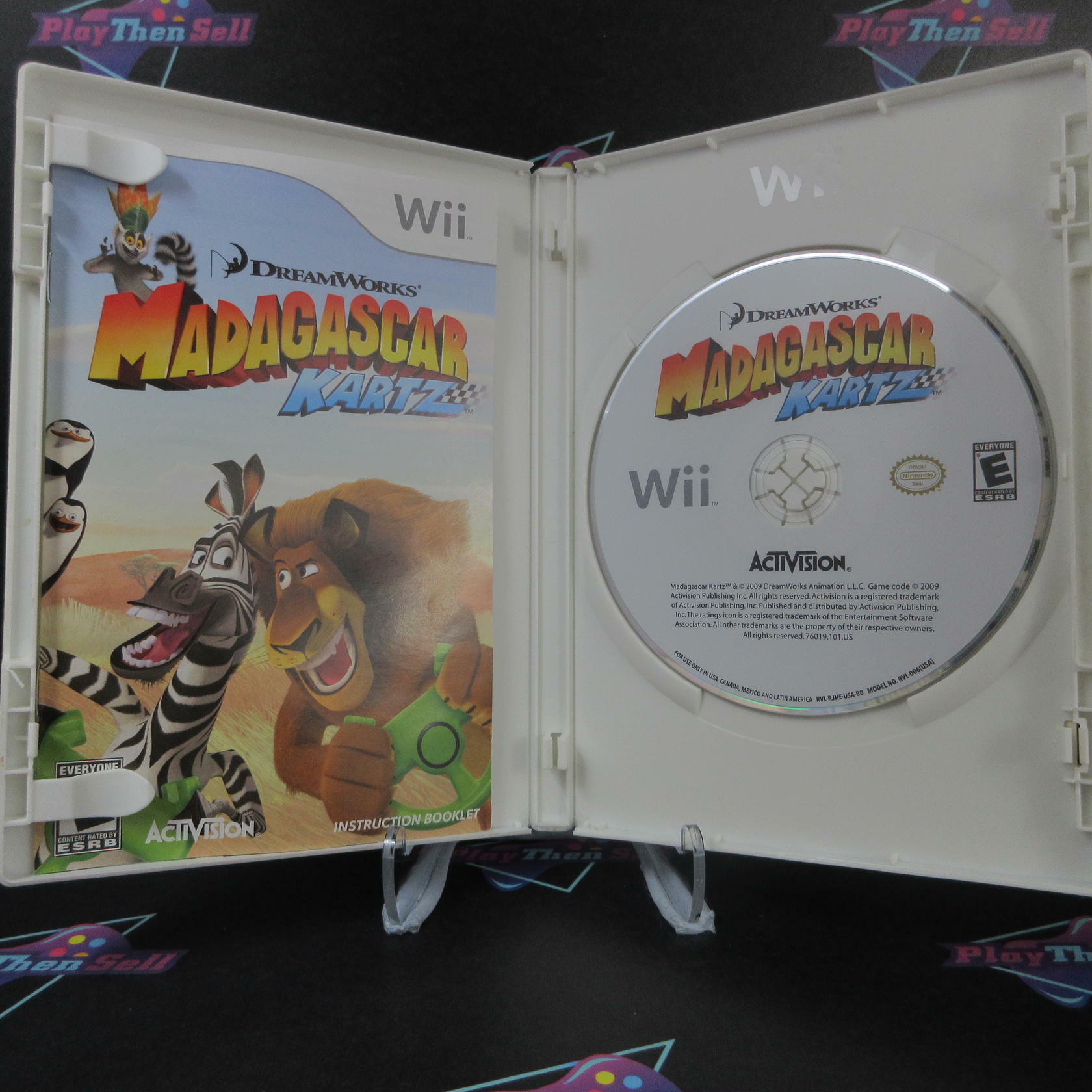 Madagascar Kartz Nintendo Wii AD Complete CIB - Very Good