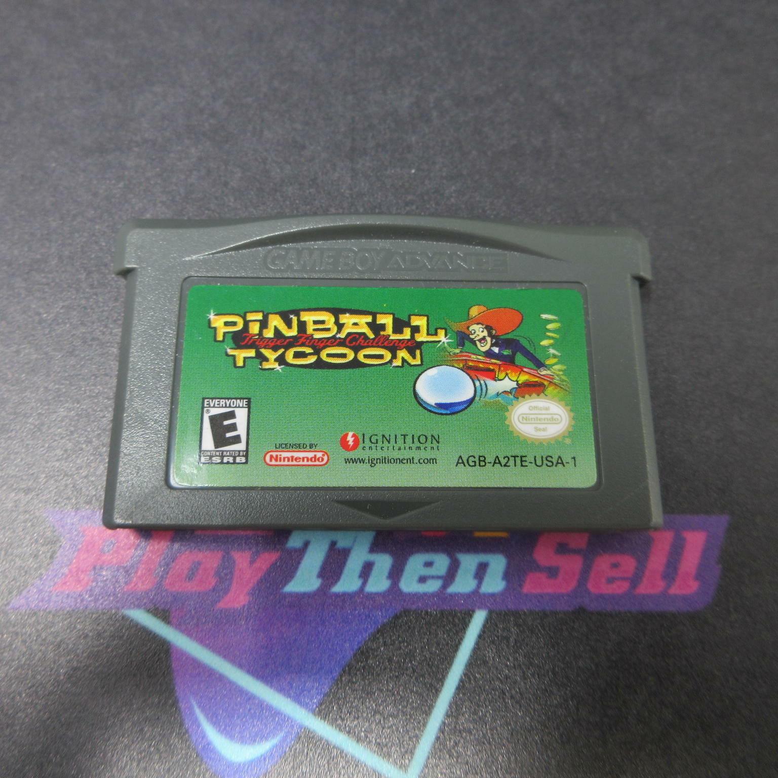 Pinball Tycoon Game Boy Advance GBA Cart - Very Good
