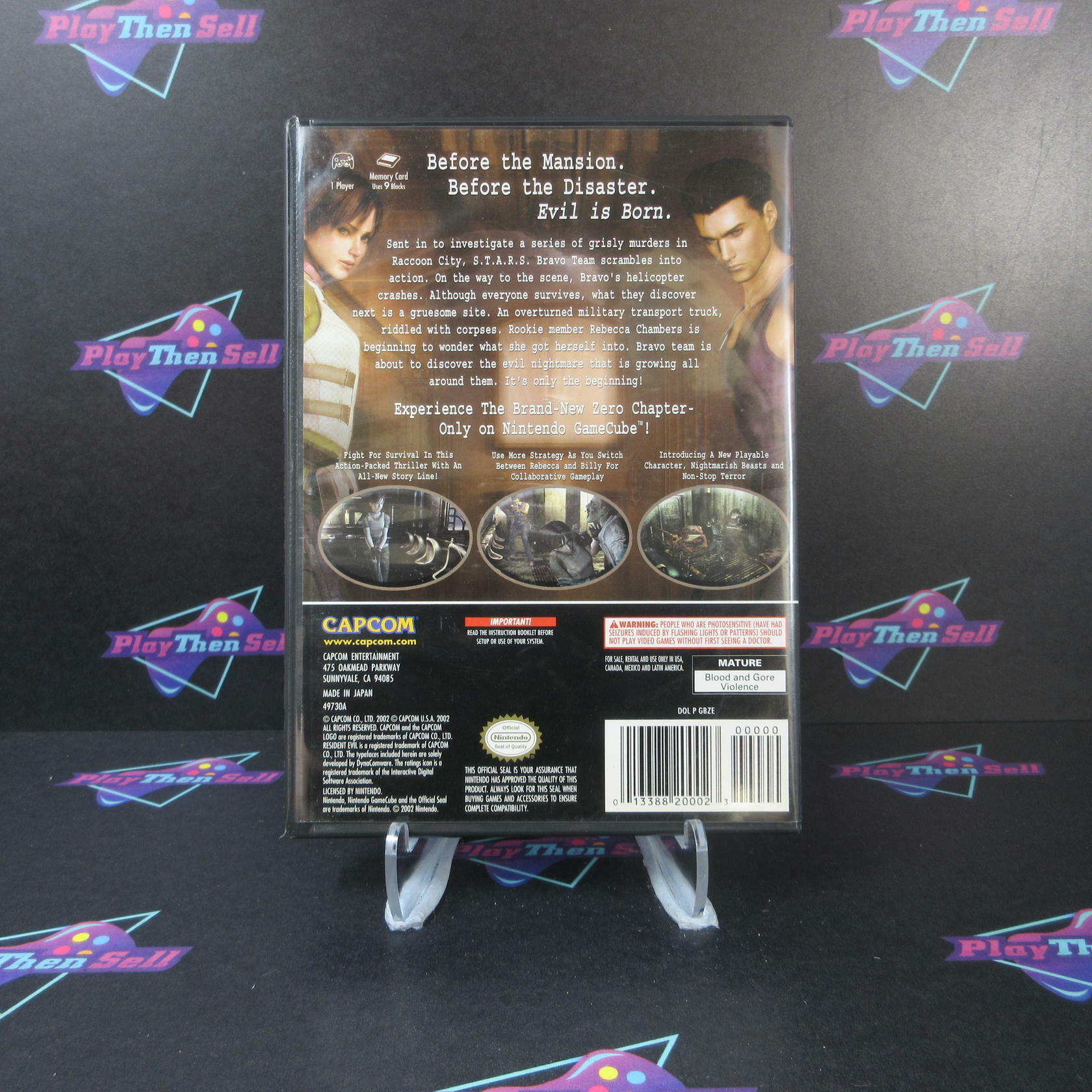 Resident Evil Zero Nintendo Gamecube AD Complete CIB - Very Good