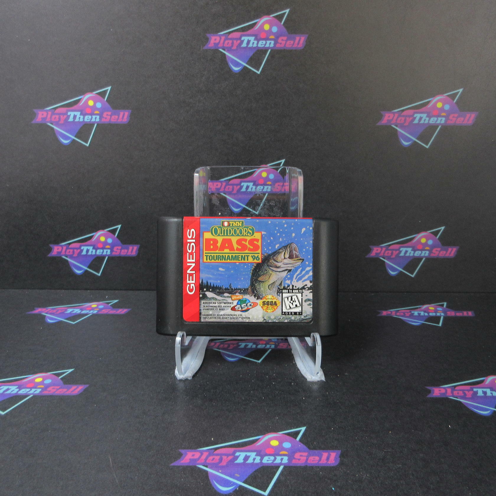 TNN Outdoors Bass Tournament 96 Sega Genesis Cartridge Only Authentic / Tested - Very Good