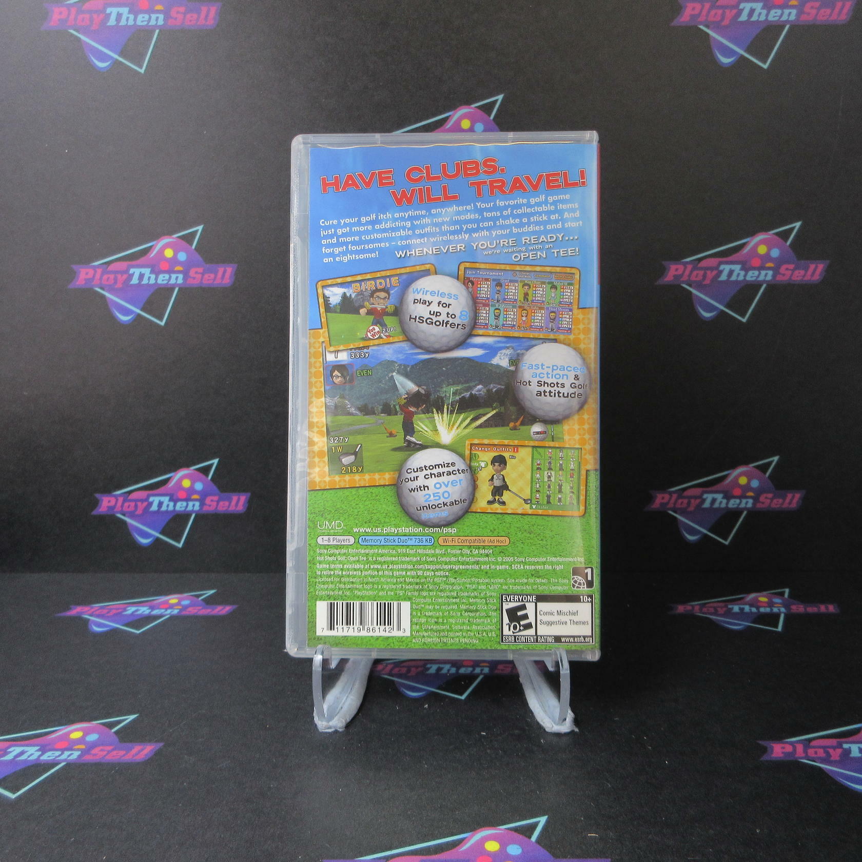 Hot Shots Golf Open Tee Clear UMD Sony PSP Greatest Hits + Reg Card - Like New