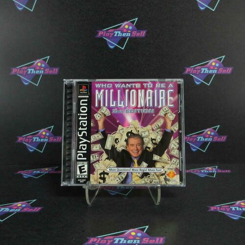 Who Wants To Be A Millionaire 2nd Ed PS1 + Reg Card - Like New