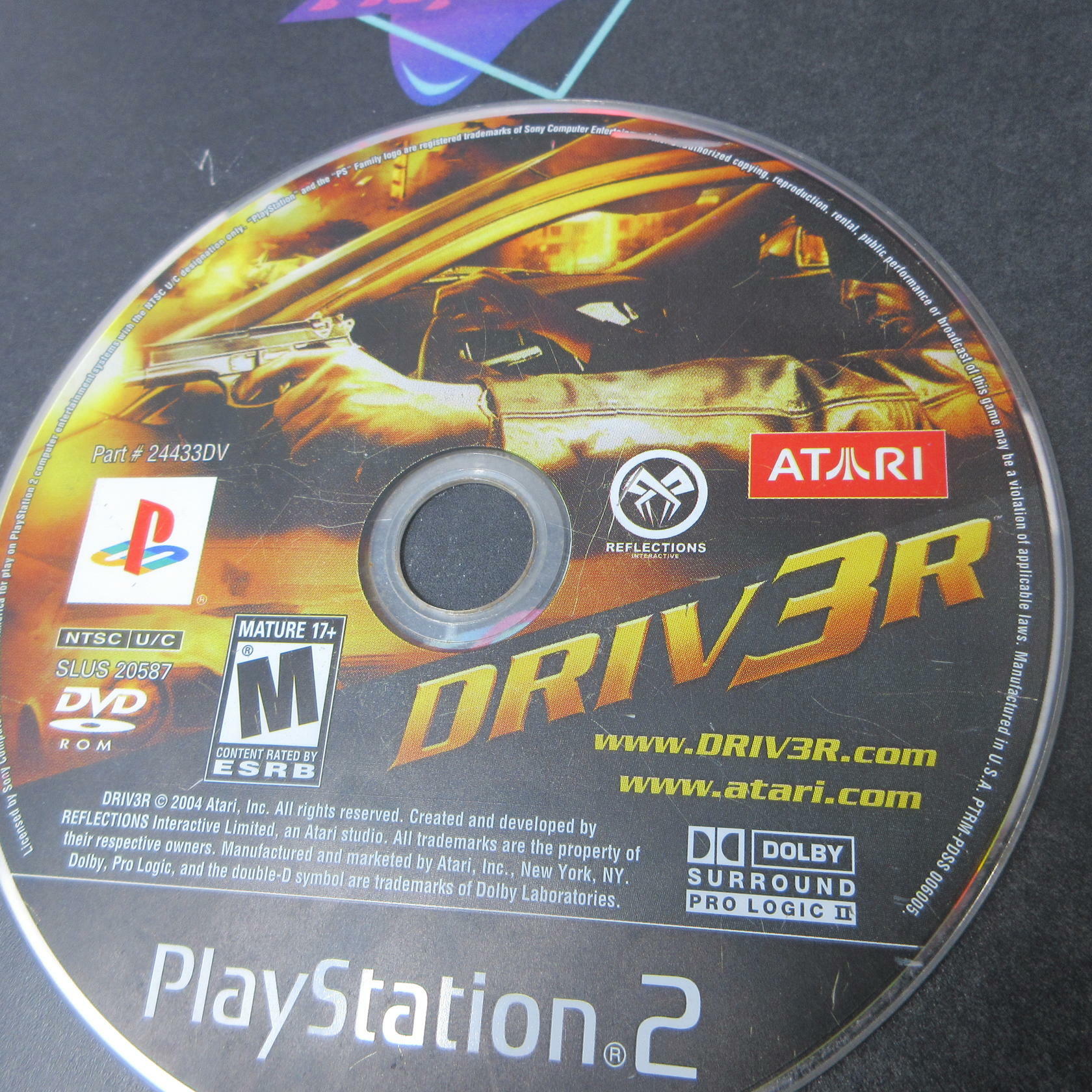 Driver 3 PS2 PlayStation 2 Disc Only DD - Very Good