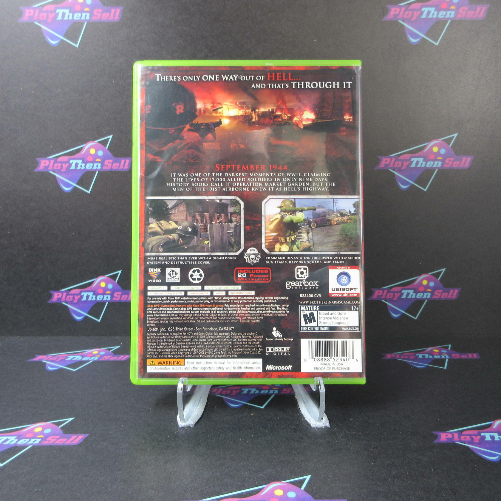 Brothers in Arms Hell's Highway Xbox 360 - Like New