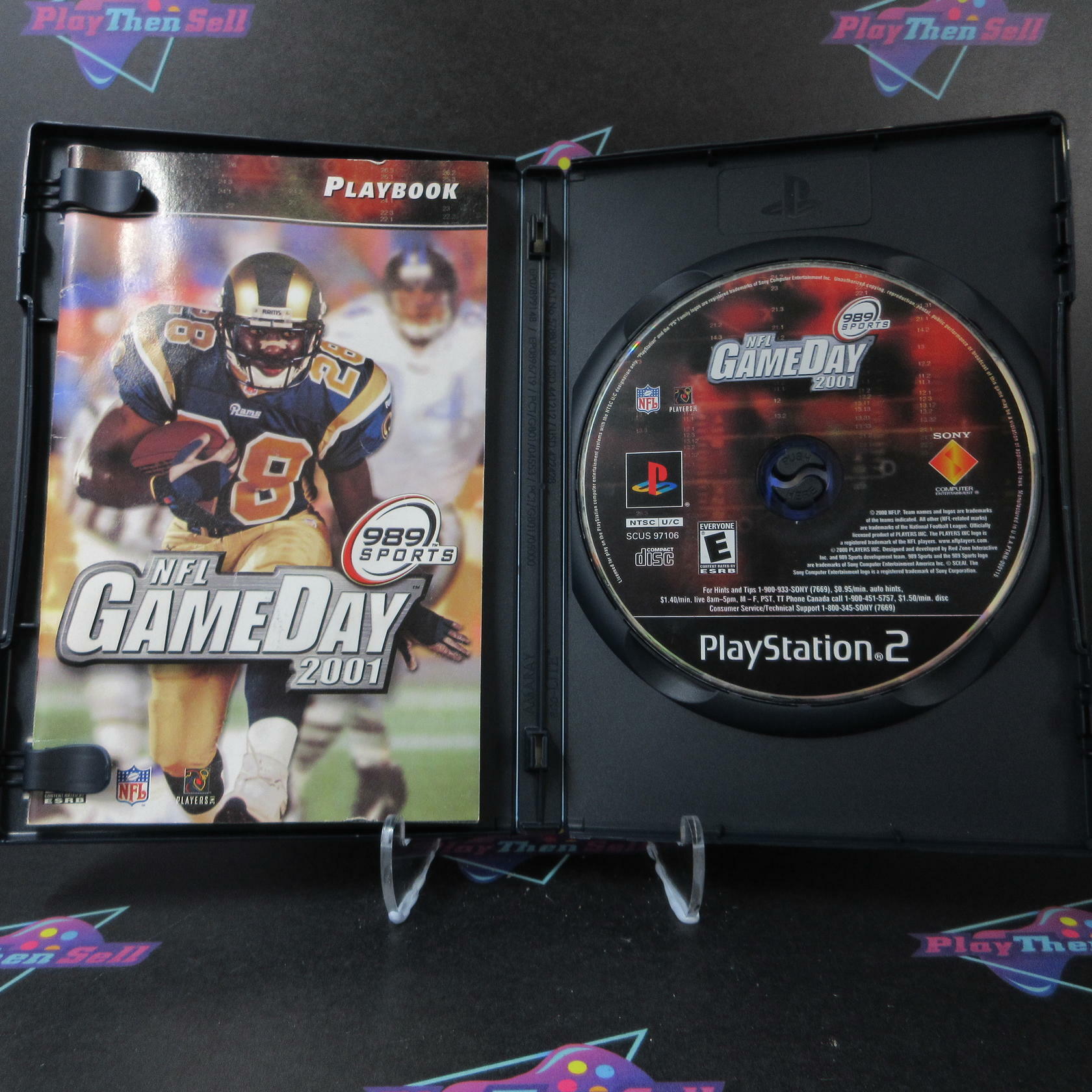 NFL Gameday 2001 PS2 PlayStation 2 AD/MD Complete CIB - Very Good