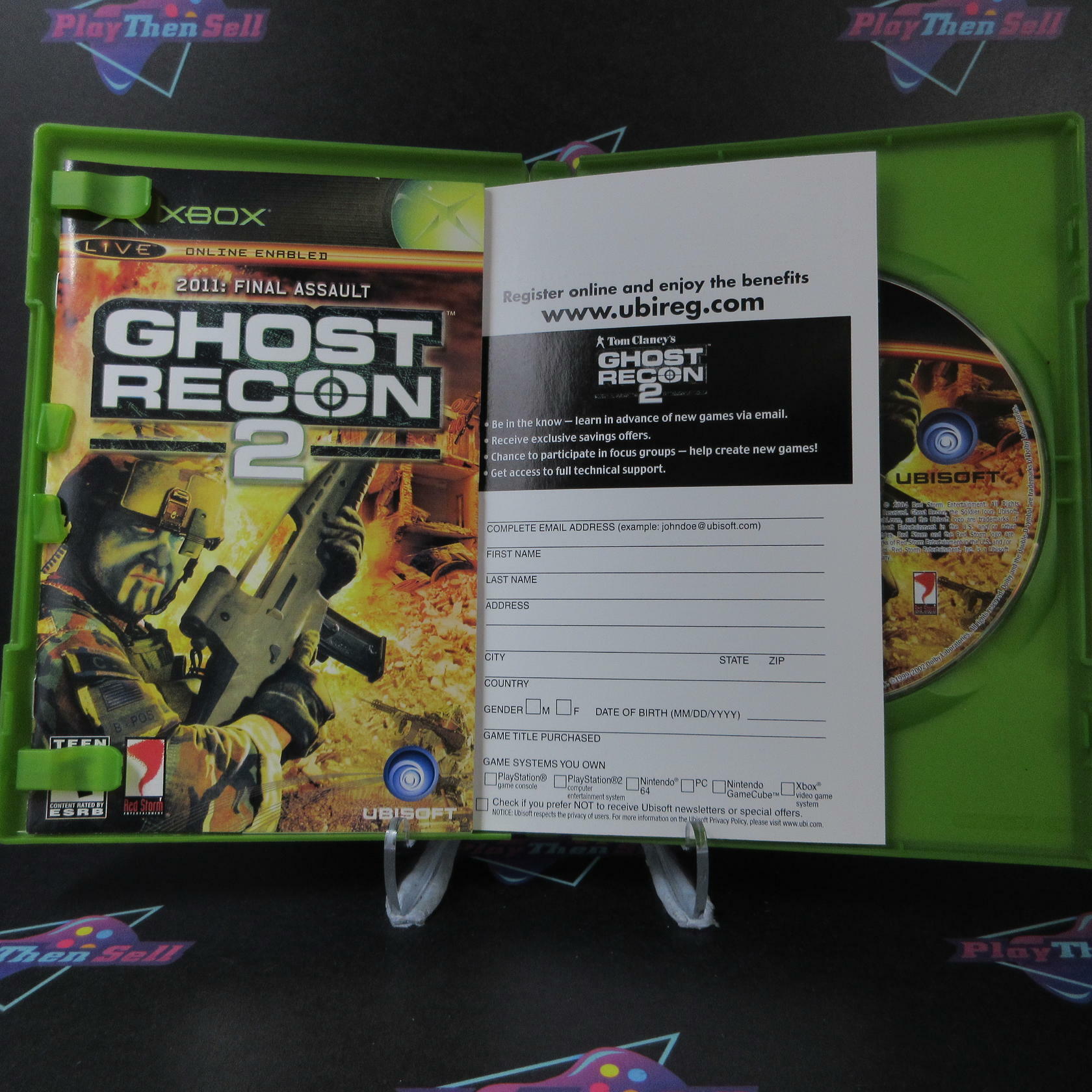 Tom Clancy's Ghost Recon 2 2011 Final Assault + Reg Card Xbox AD Complete CIB - Very Good