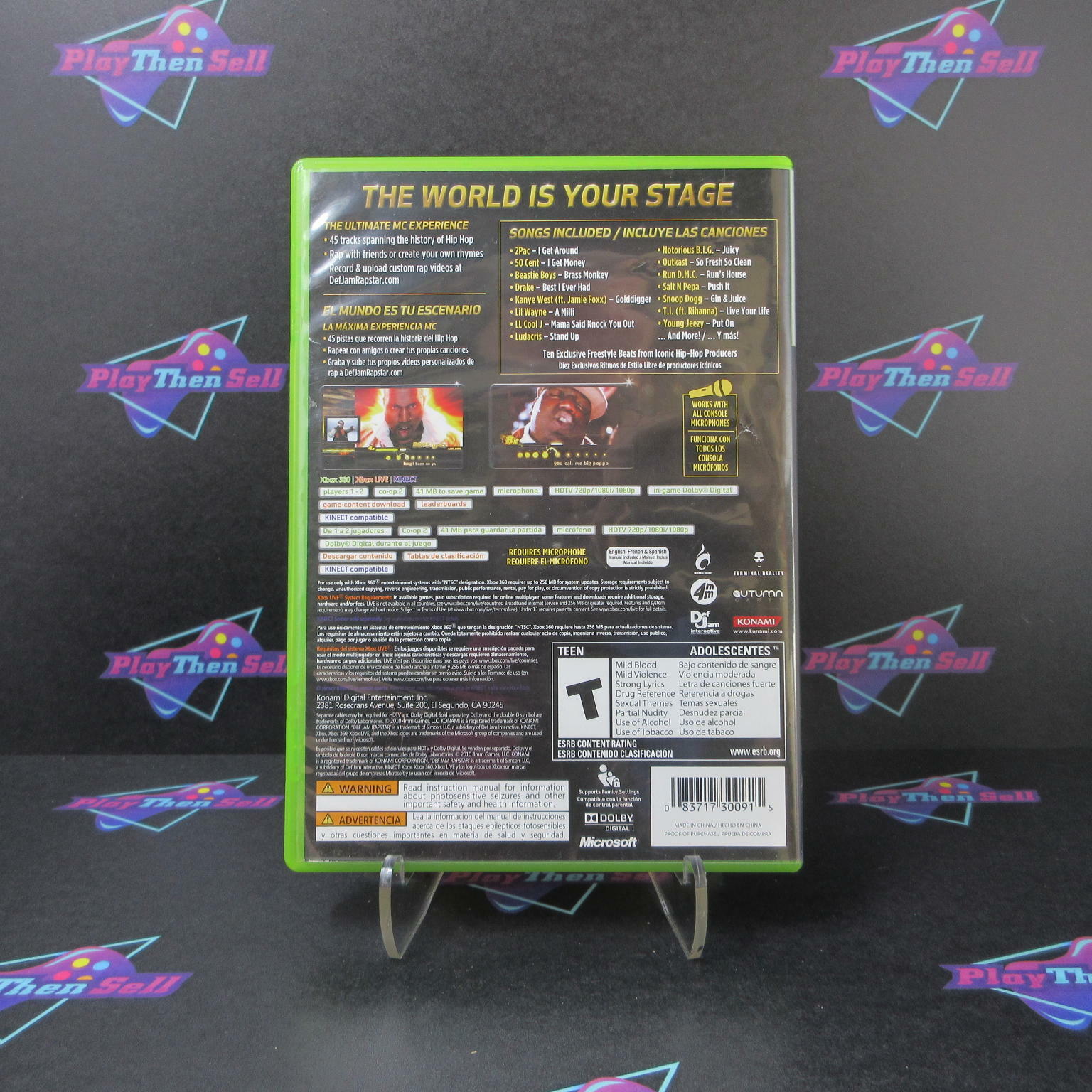 Def Jam Rapstar Xbox 360 AD Complete CIB - Good