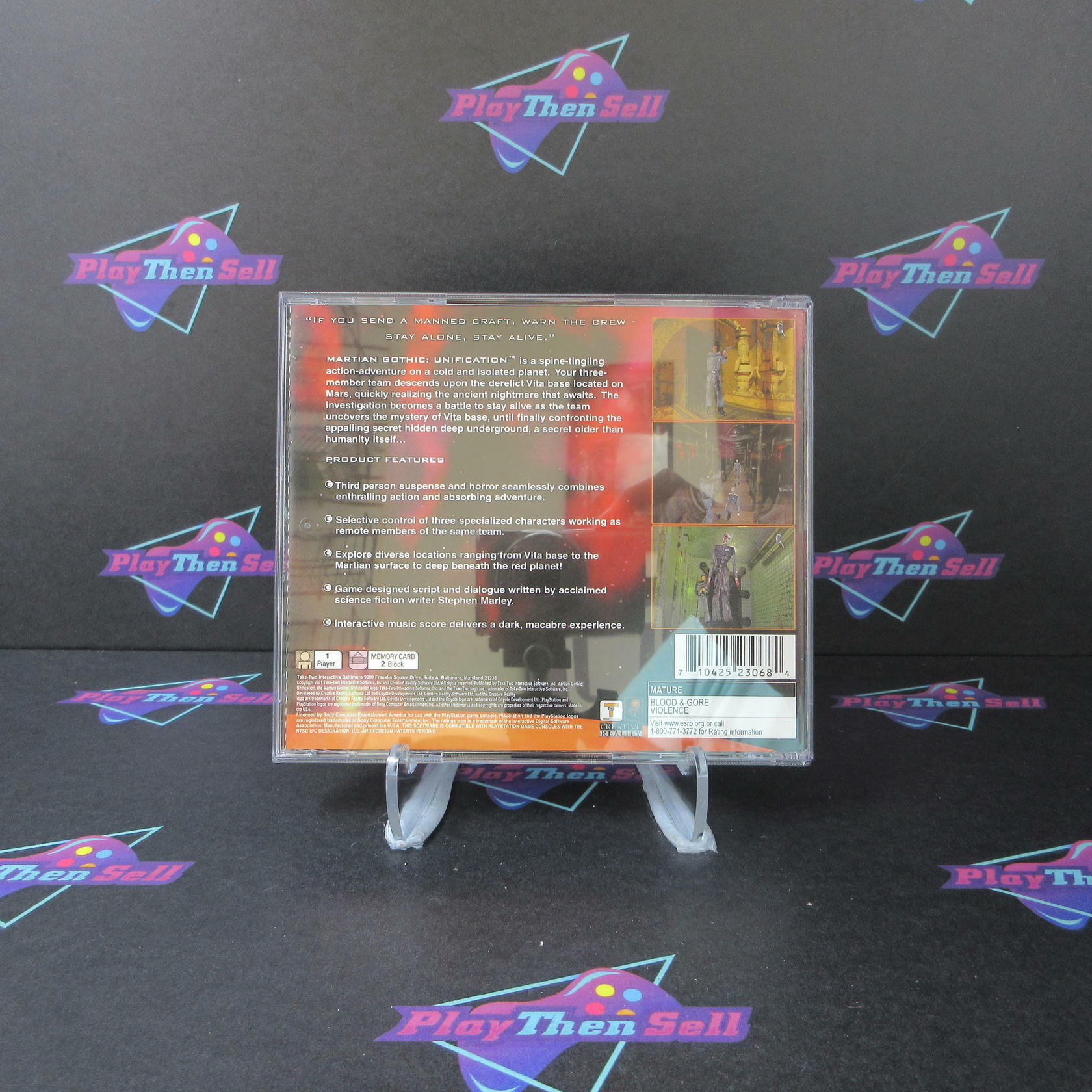 Martian Gothic Unification PS1 PlayStation 1 + Reg Card - Like New