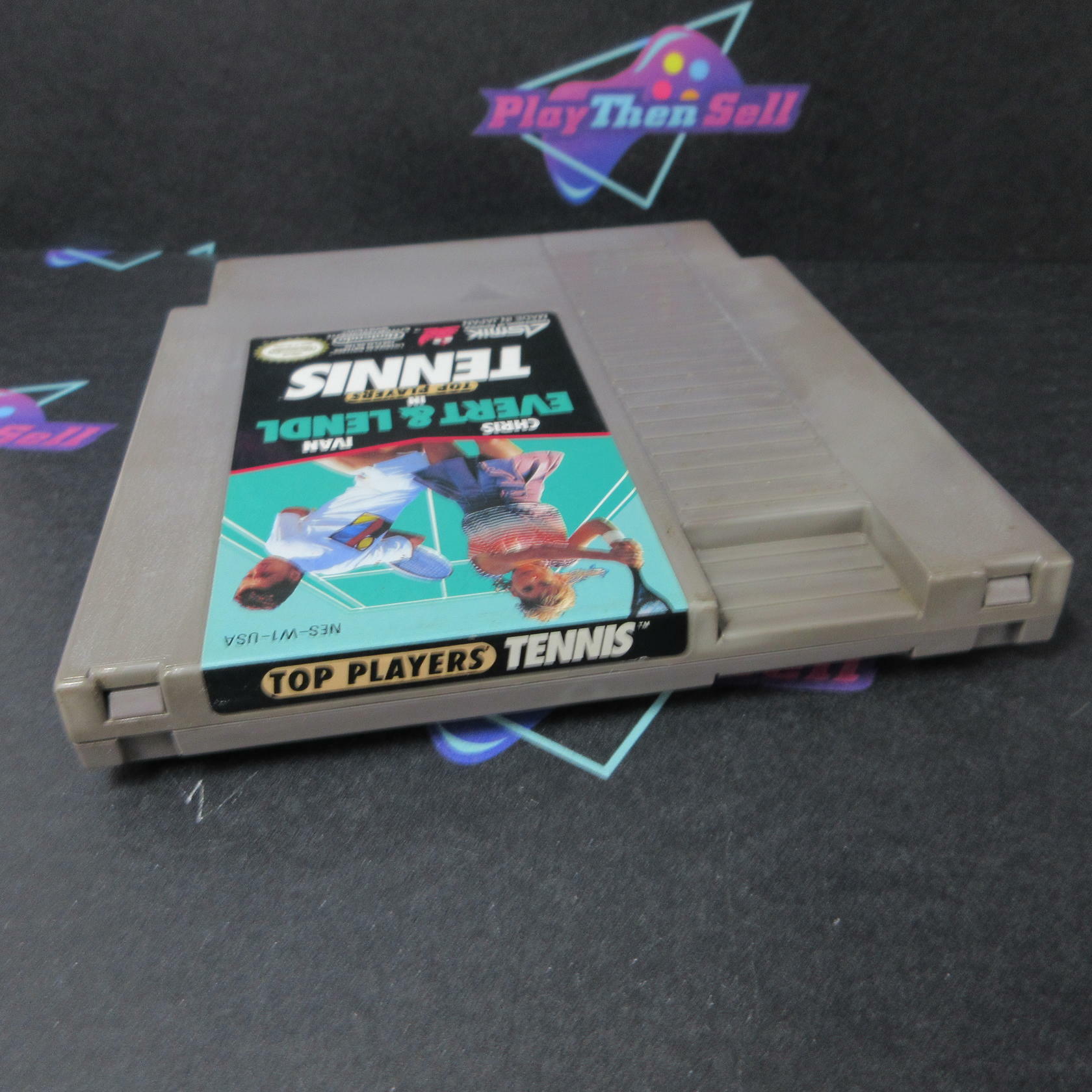 Chris Evert & Ivan Lendl In Top Players Tennis Nintendo NES Cart Only Tested - Very Good