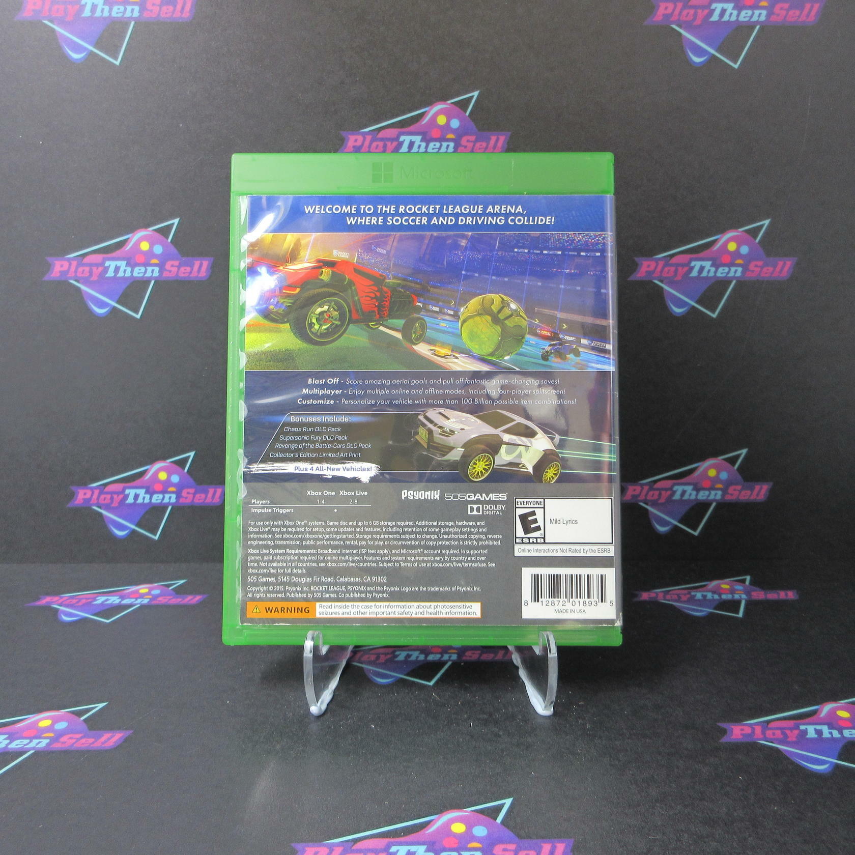 Rocket League Collector's Edition + Art Print Xbox One AD Complete CIB - Very Good