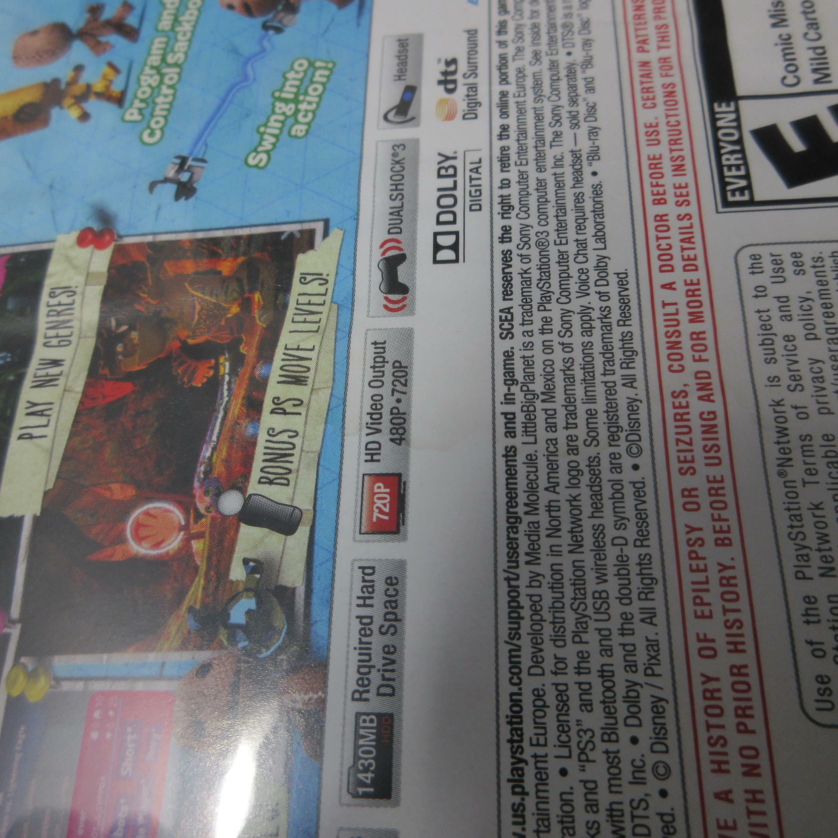 LittleBigPlanet 2 PS3 PlayStation 3 AD Complete CIB - Very Good