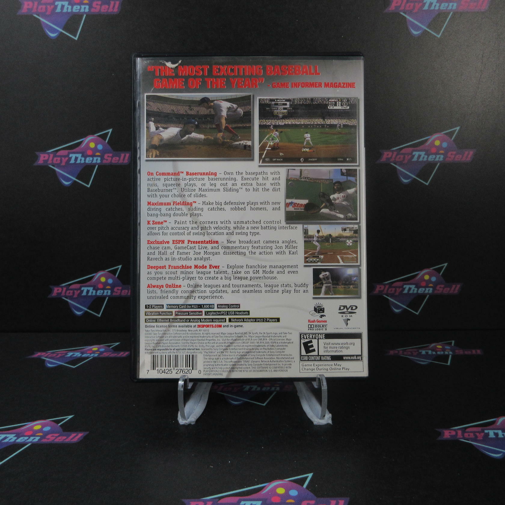 MLB 2K5 PS2 PlayStation 2 AD/NM - Very Good