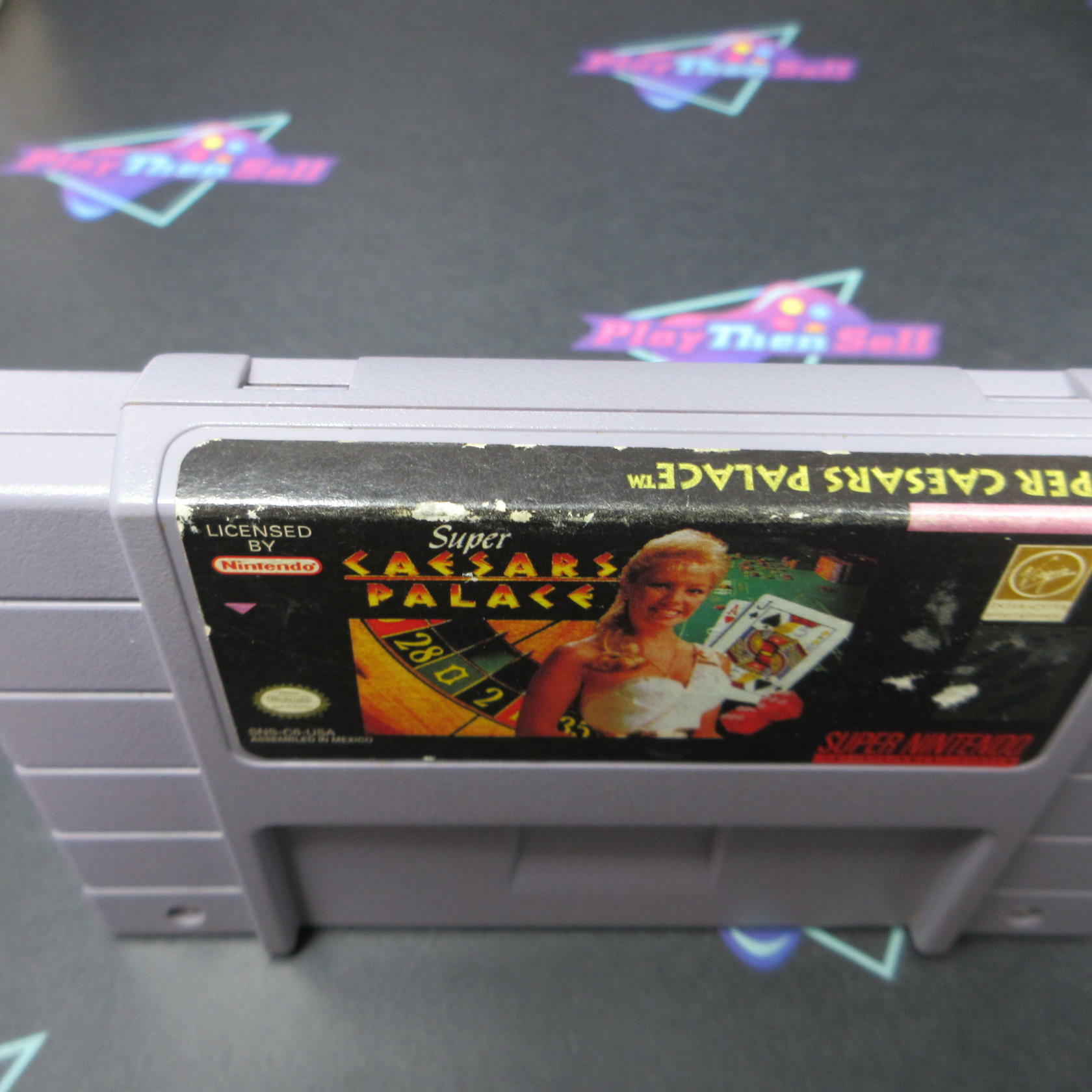 Super Caesars Palace SNES AD Super Nintendo SNES Cart Only - Very Good