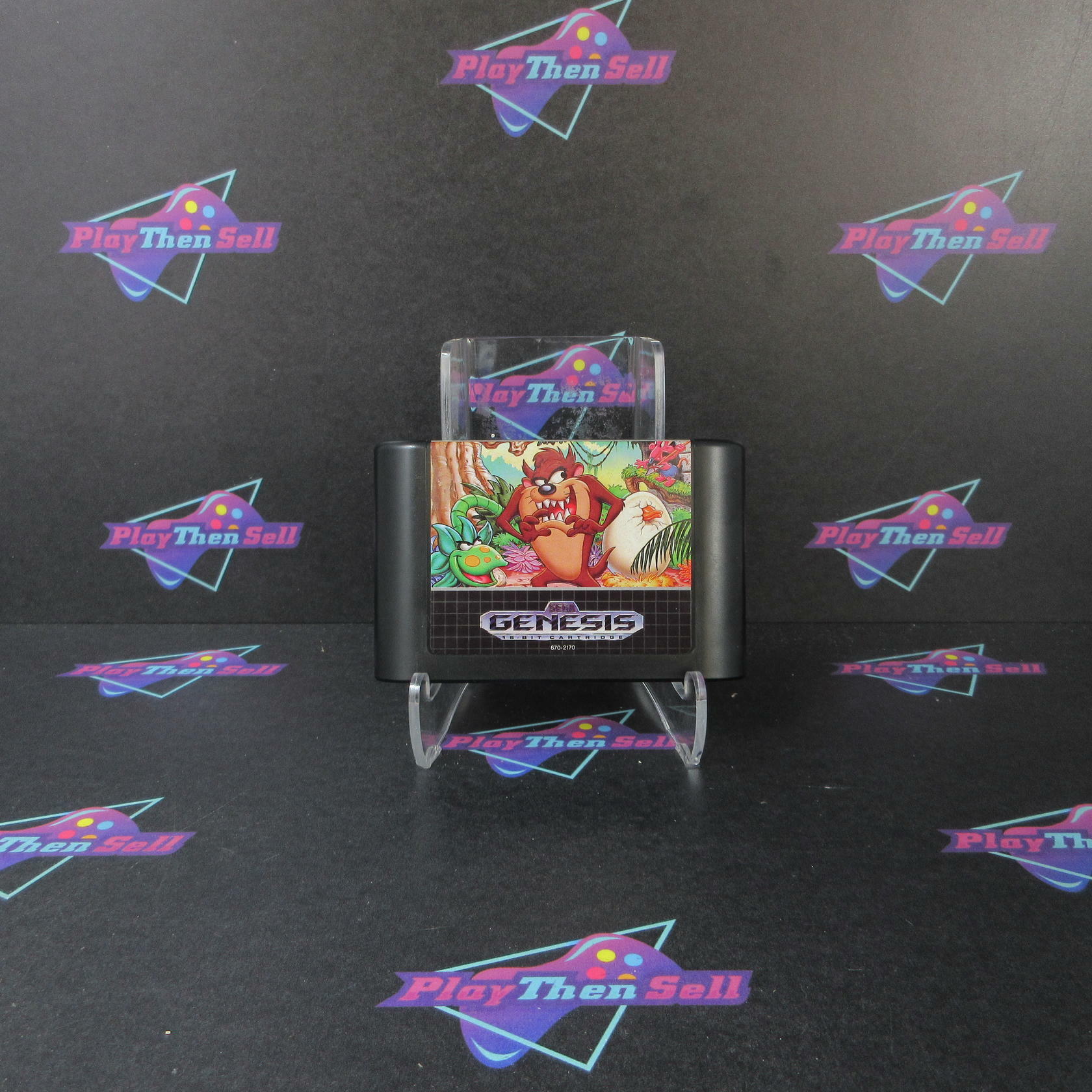 TazMania + Reg Card Sega Genesis Boxed CS Complete CIB - Very Good