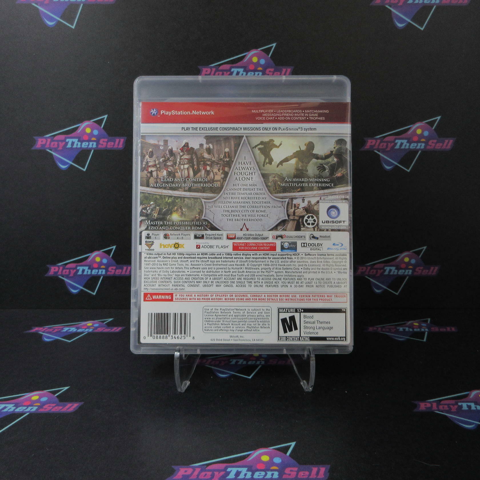 Assassin's Creed Brotherhood GH PS3 PlayStation 3 AD Complete - Very Good