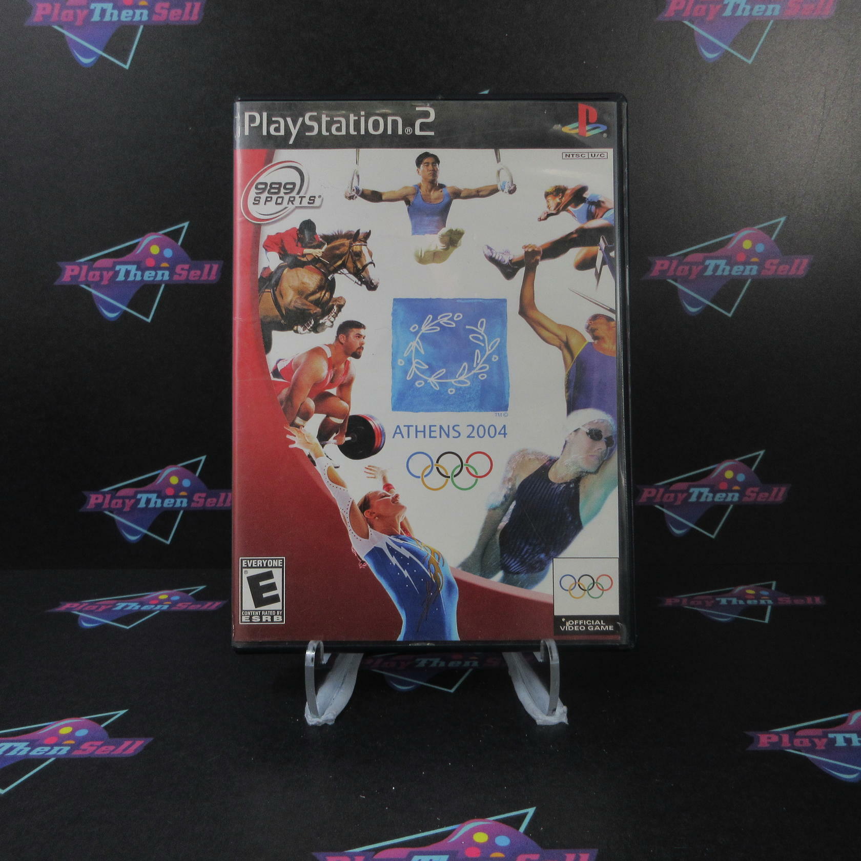 Athens 2004 Olympics PS2 PlayStation 2 Rental Art AD/NM - Very Good